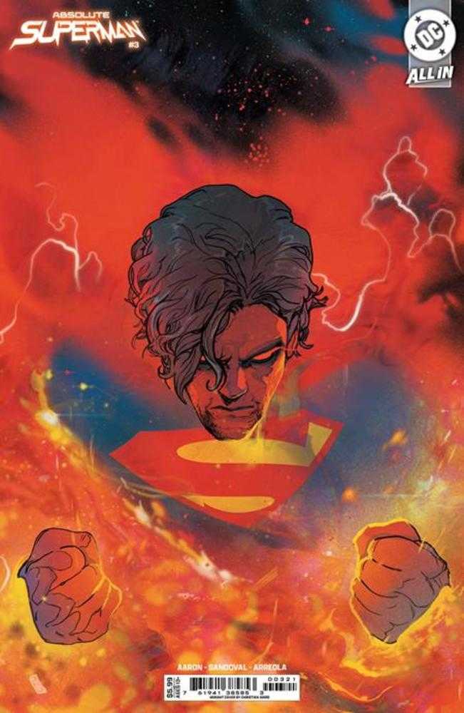 Absolute Superman #3 Cover C Christian Ward Card Stock Variant - Collectible Comic Book for Fans & Display - Perfect for Comic Collections, Gifts, and Home Decor