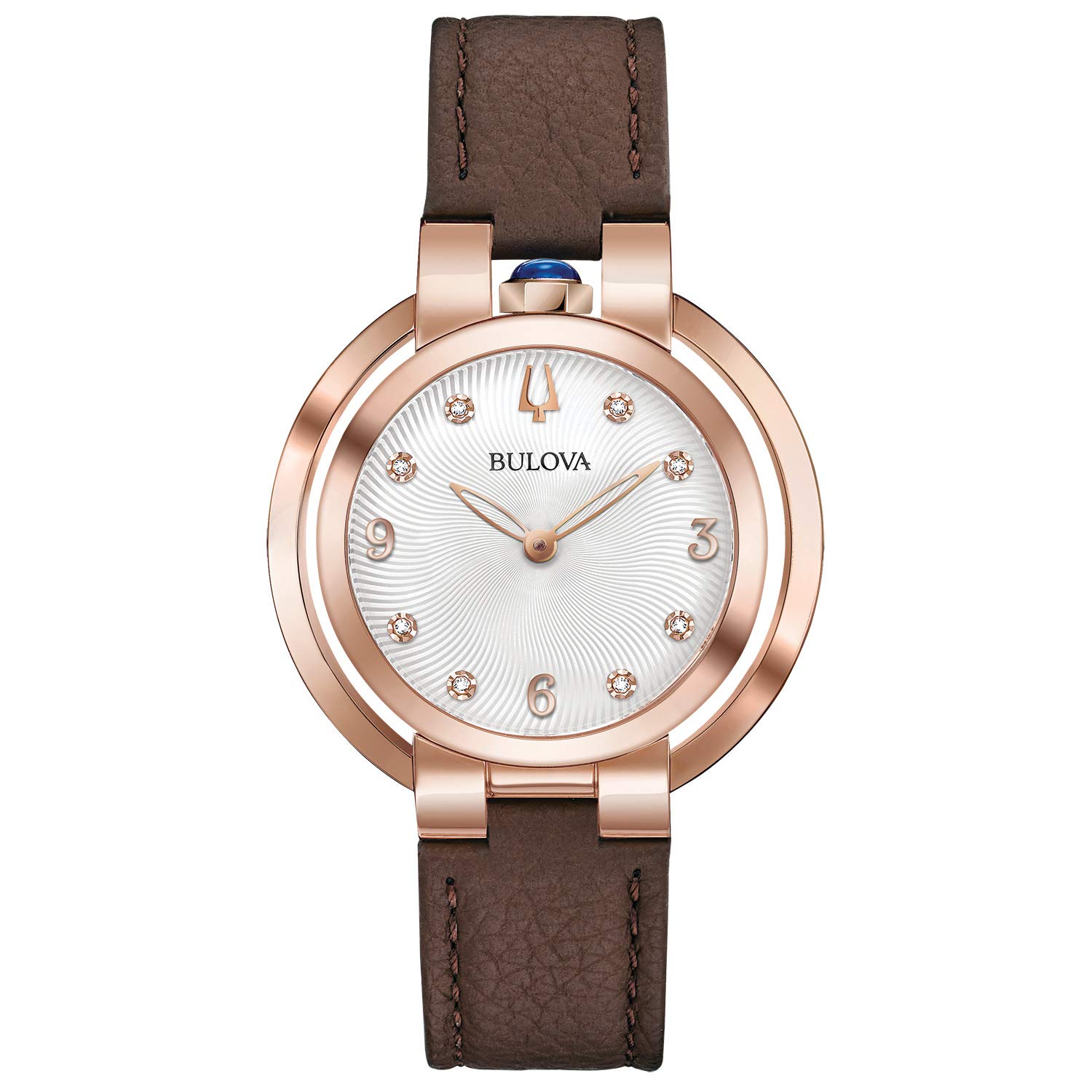 Bulova Ladies' Rubaiyat Watch - Elegant Women's Stainless Steel Dress Watch with Mother-of-Pearl Dial & Diamond Accents | Perfect for Office, Formal Events & Gift Giving