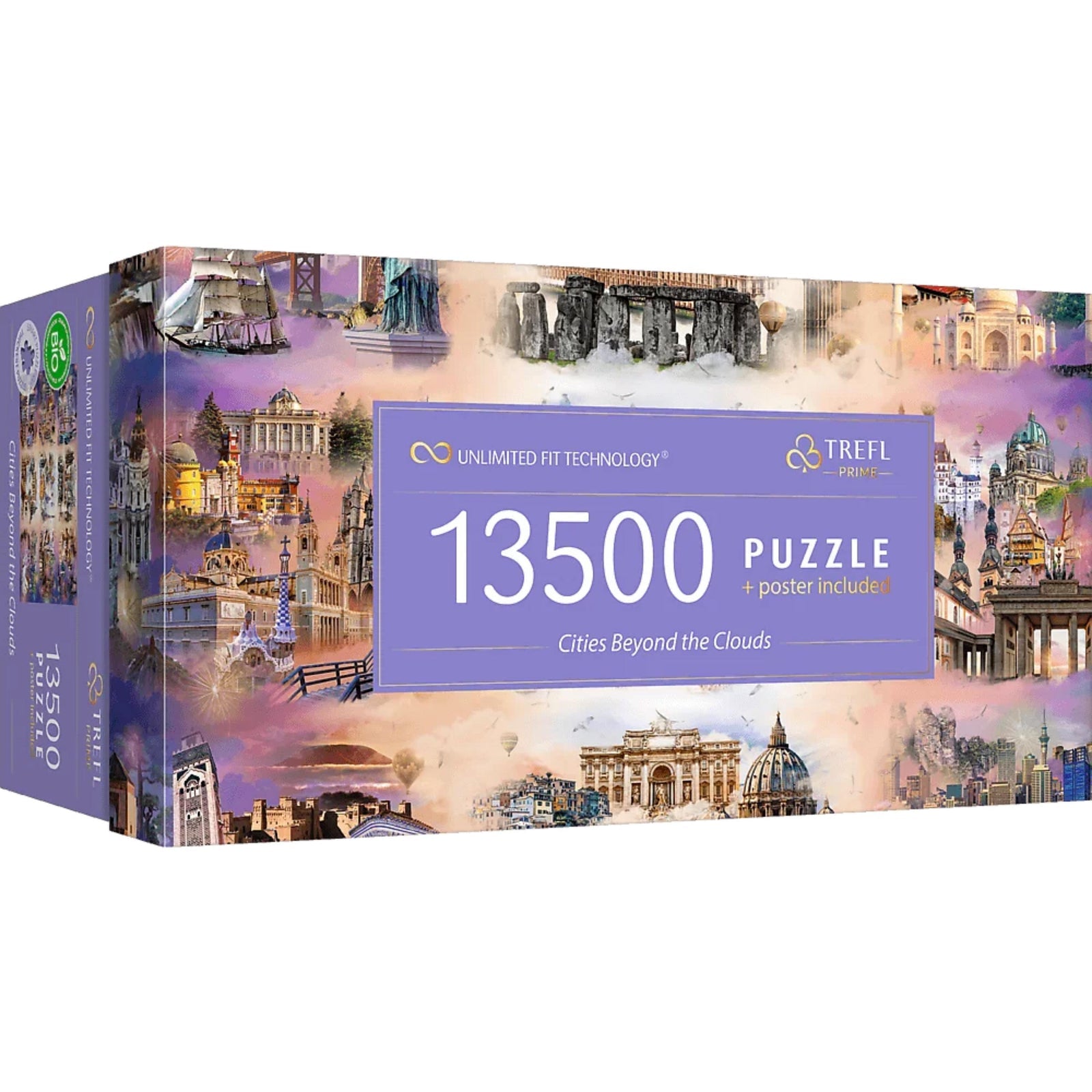 13,500 Piece Jigsaw Puzzle - Cities Beyond the Clouds | Challenging Large Puzzle for Adults | Perfect for Family Game Night & Stress Relief