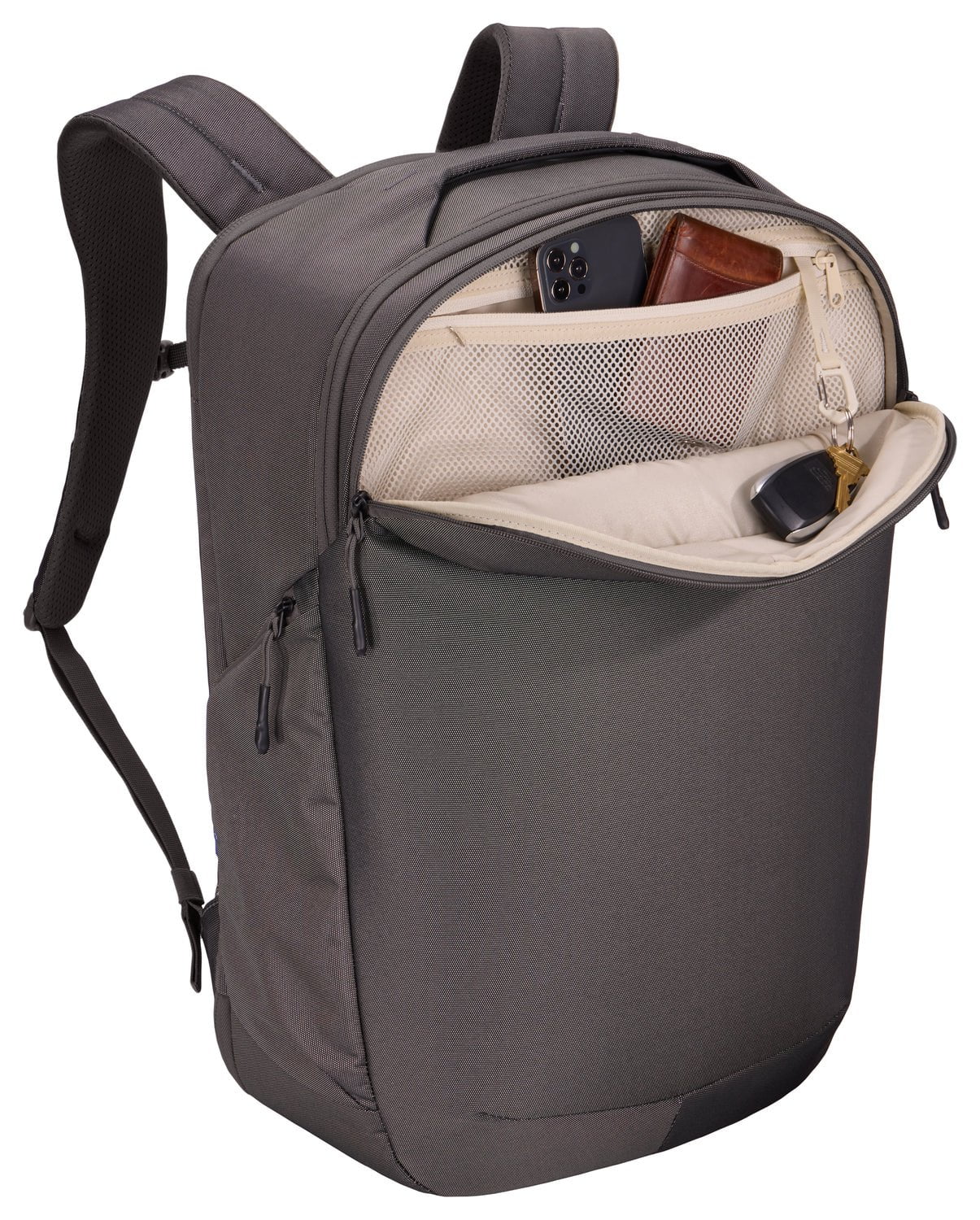Thule Subterra 2 Convertible Carry On Bag 40L - Lightweight Expandable Luggage for Travel & Business - Vetiver Gray - Perfect for Airplane Cabin & Weekend Getaways