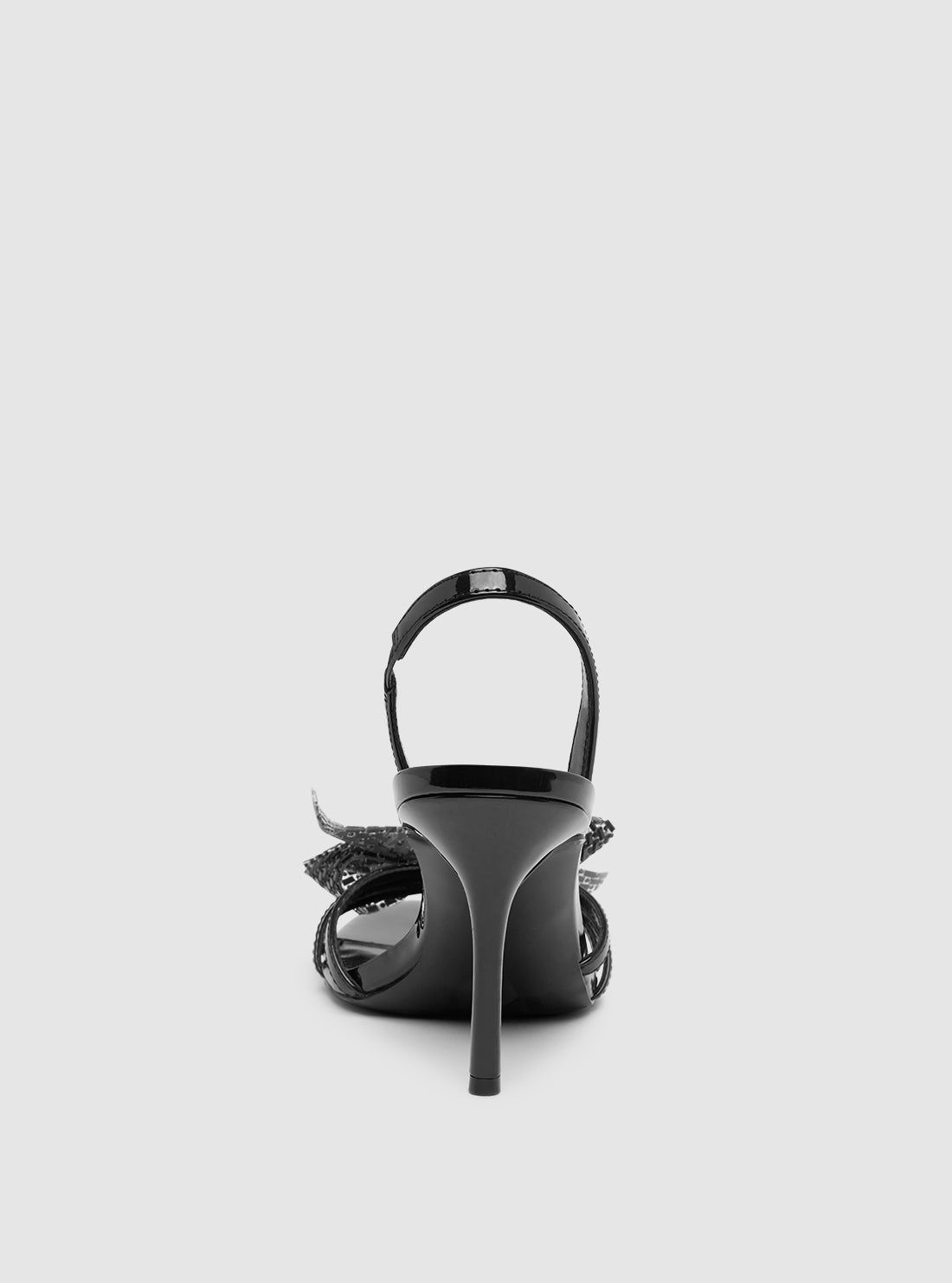 Black Merle Sling Back Heels for Women - Comfortable High Heel Sandals with Ankle Strap | Perfect for Parties, Weddings & Evening Events