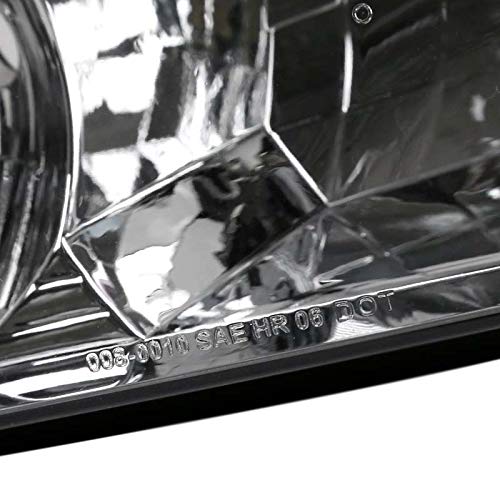 Spec-D Tuning Chrome Headlights & Corner Lights for 2000-2001 Toyota Camry - Left & Right Pair Headlight Lamp Assembly - Upgrade Your Ride with Stylish Lighting for Night Driving & Enhanced Visibility