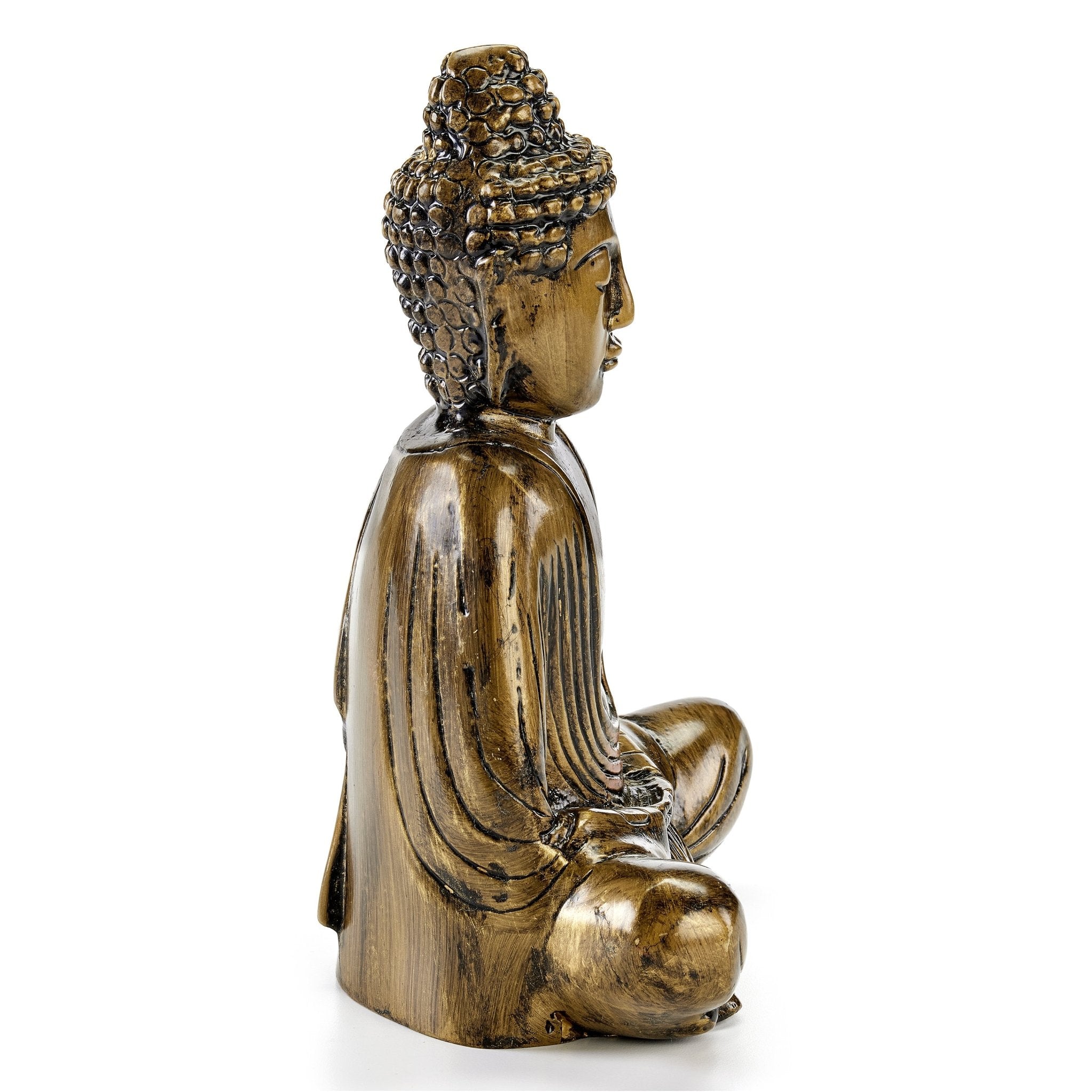 Handcrafted Meditating Buddha Statue - Serene Home Decor for Yoga, Meditation & Zen Spaces - Perfect for Living Room, Office & Garden