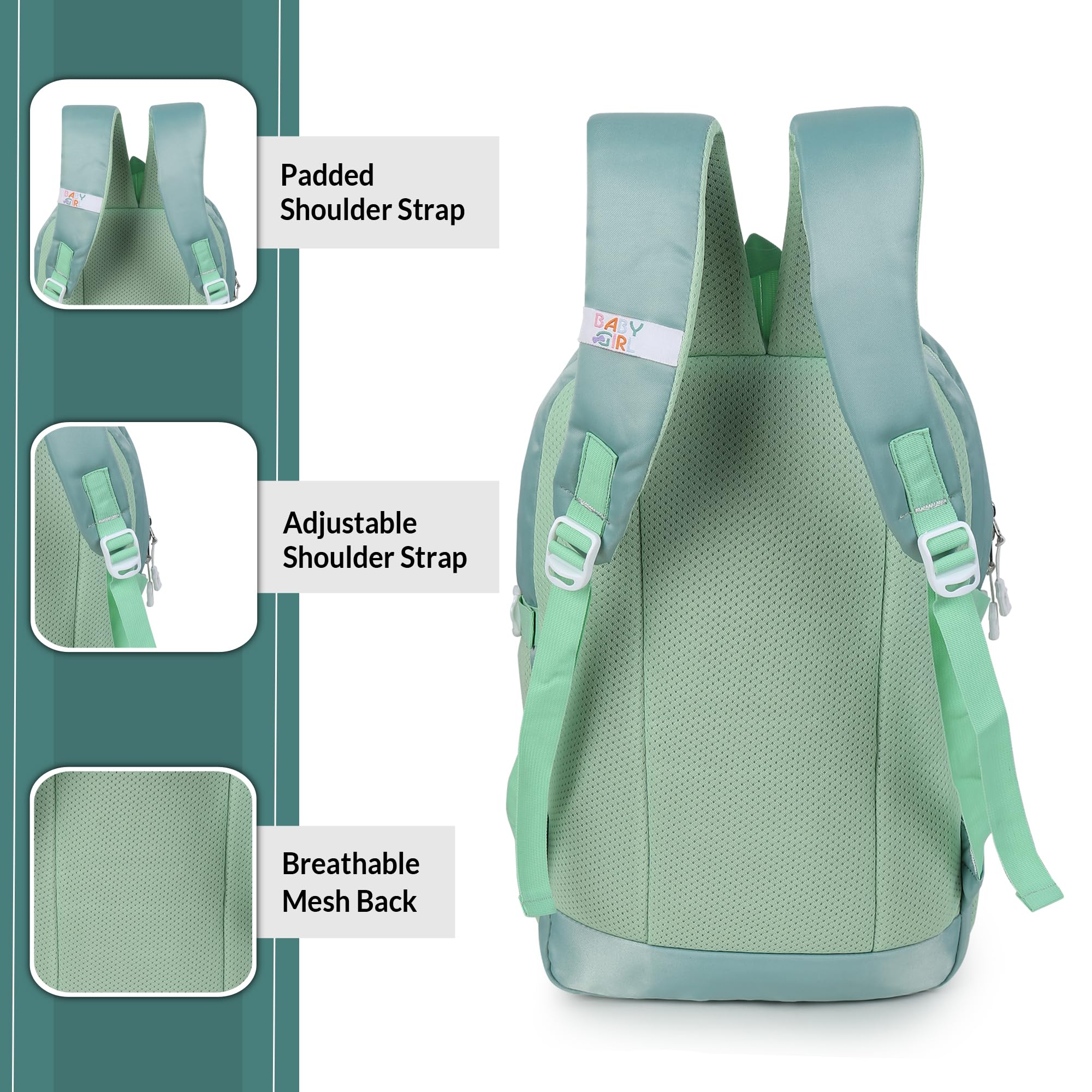 Stylish Waterproof Baby Girl & Boy School Backpack - Trendy College Laptop Bag for Kids & Teens | Perfect for School, Travel & Daily Use