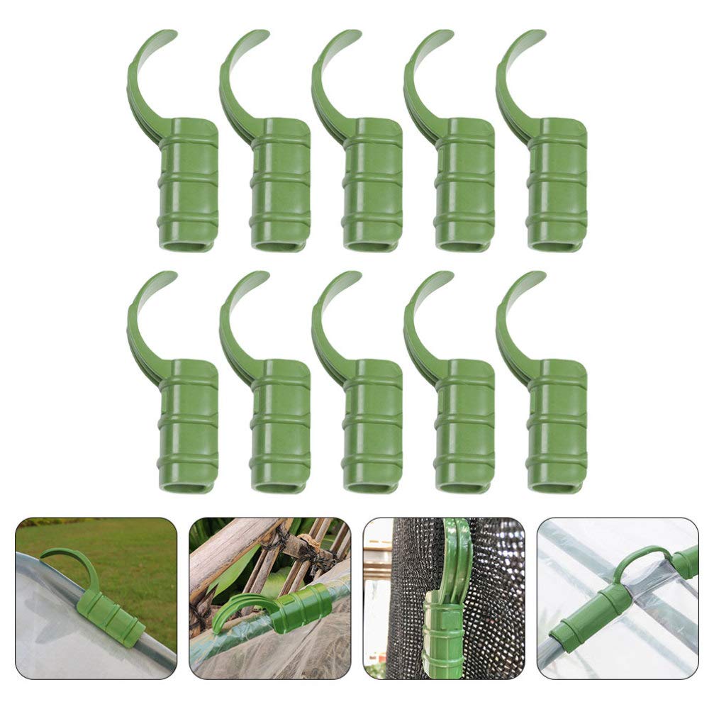 15pcs Greenhouse Temperature Film Buckle Clips - Heavy Duty Gardening Tent Clamps for Plant Shelters, Tunnel Hoops & Shading Nets - Durable Gardening Accessories for Greenhouse, Hydroponics & Outdoor Plant Protection