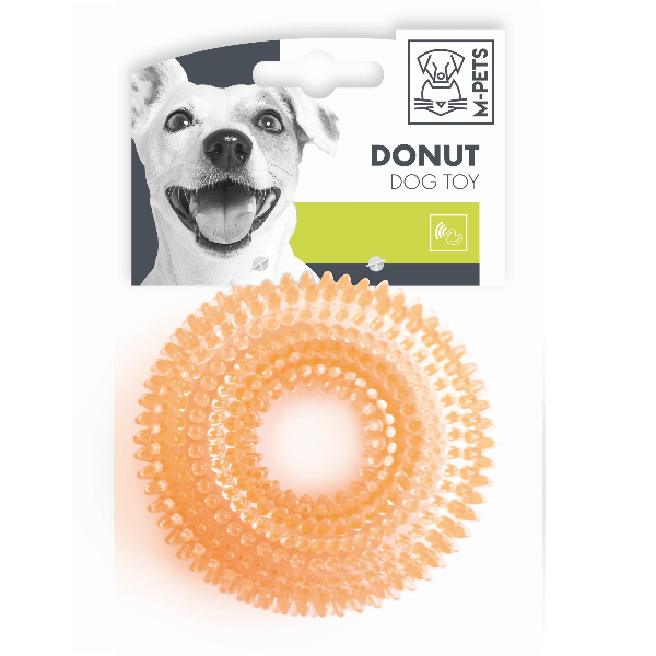 Durable Donut Dog Chew Toy for Aggressive Chewers - Interactive Pet Playtime & Dental Health - Perfect for Small, Medium & Large Dogs