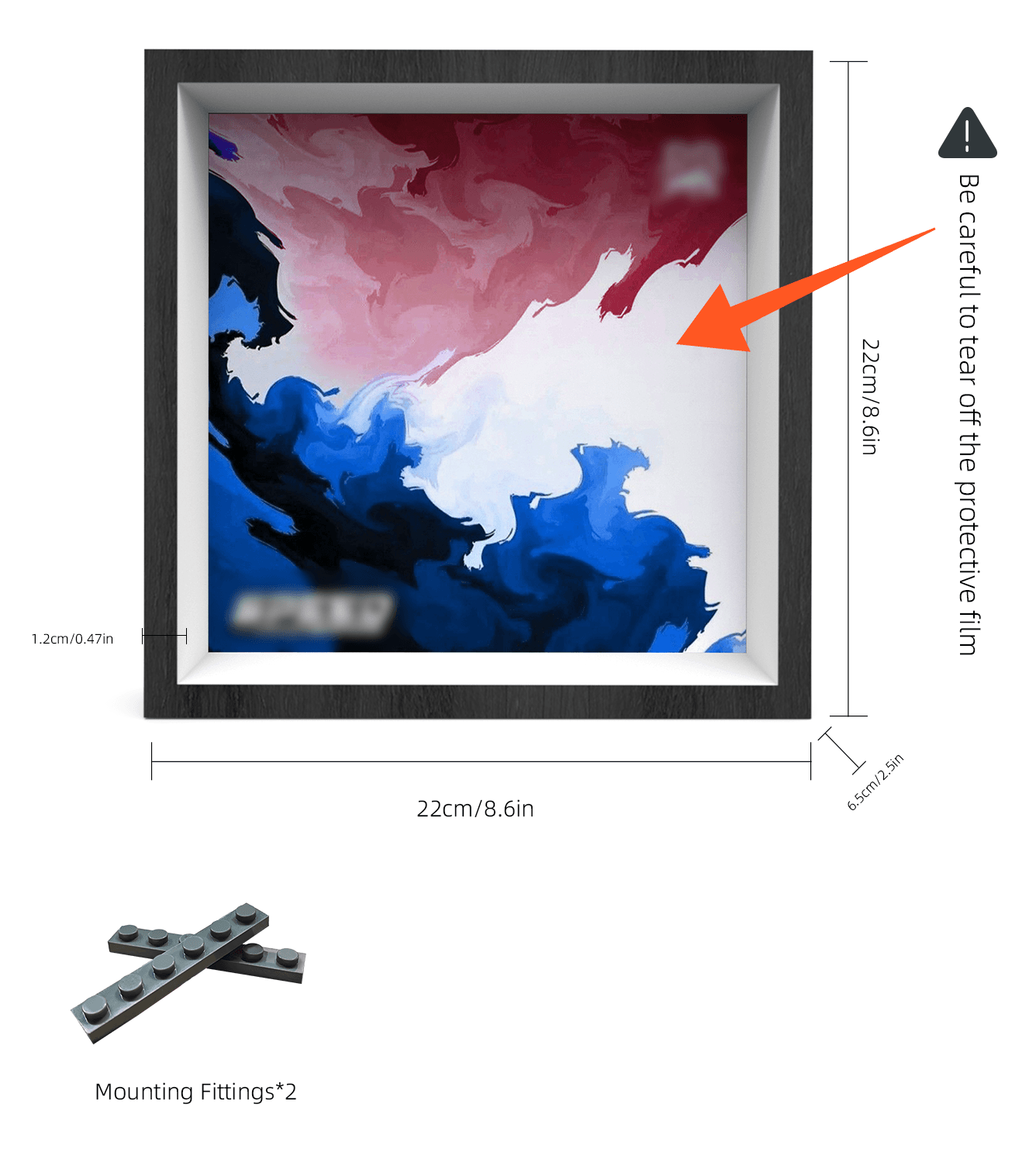 VCARB 01 F1 77246 Speed Champions Display Frame - Wall Mount Car Showcase for Visa Cash App Racing Collectibles | Perfect for F1 Memorabilia & Home/Office Decor