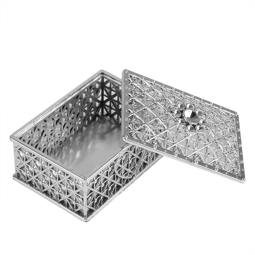 12PCS Silver Hollow Treasure Chest Candy Boxes - Creative Square Gift Box for Wedding Favors, Party Decorations, Candy Containers & Decorative Accessories | Perfect for Themed Parties, Baby Showers, Bridal Showers & Holiday Gifts