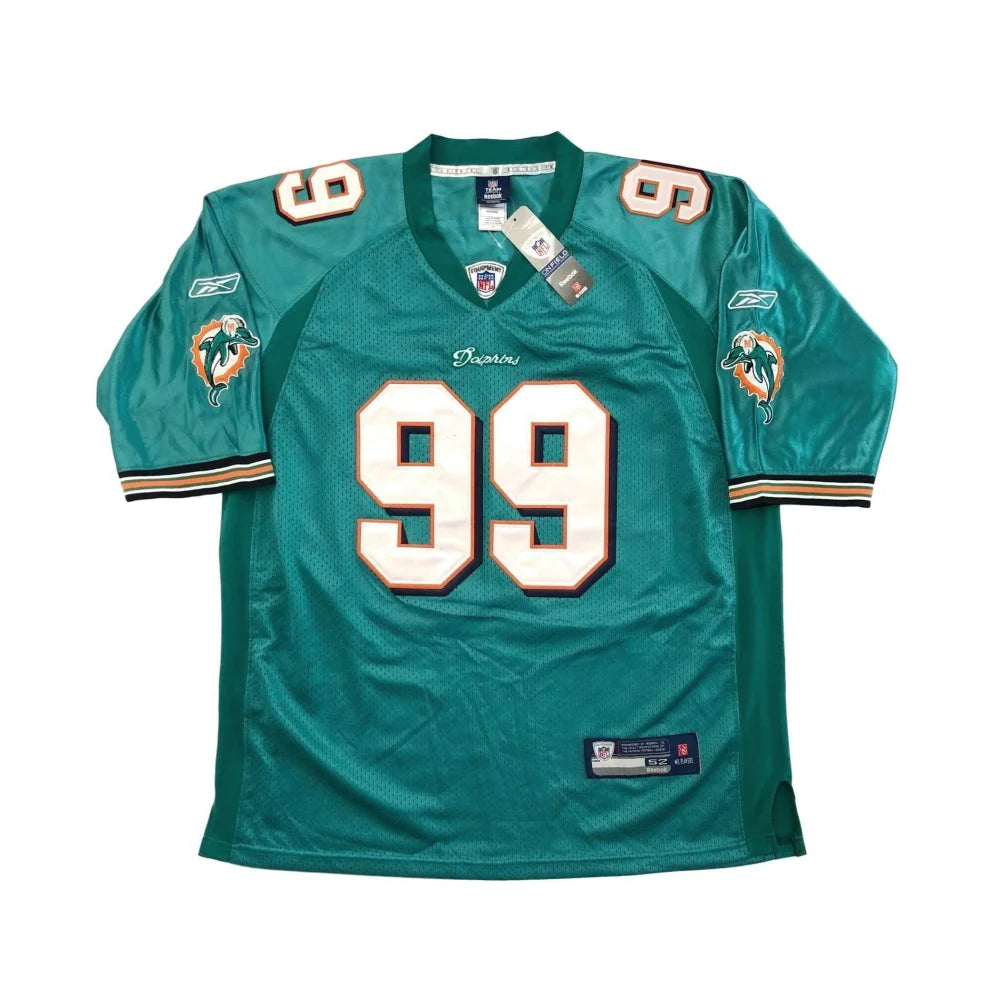 Jason Taylor Autographed Miami Dolphins NFL Jersey - Teal Home Jersey with PSA/DNA COA - Perfect for Football Collectors, Sports Memorabilia Fans & Dolphins Supporters - Great for Display, Gifts and Game Day