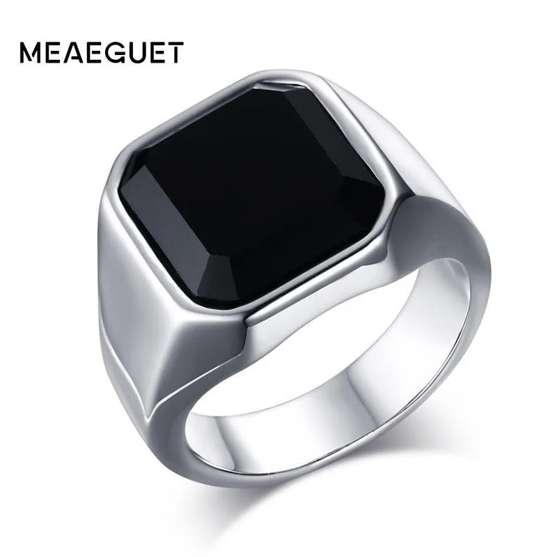 Dark Elegance Ring for Women - Gothic Style Silver Jewelry for Evening Parties & Special Occasions