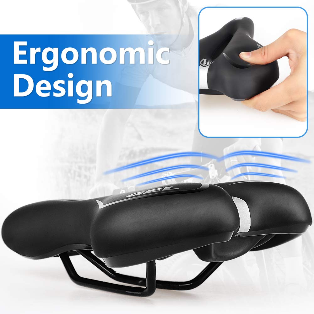 Comfortable Bike Seat Cushion for Men & Women - Ergonomic Bicycle Saddle for Mountain, Road & Commuter Bikes | Perfect for Long Rides, Cycling Workouts & Outdoor Adventures