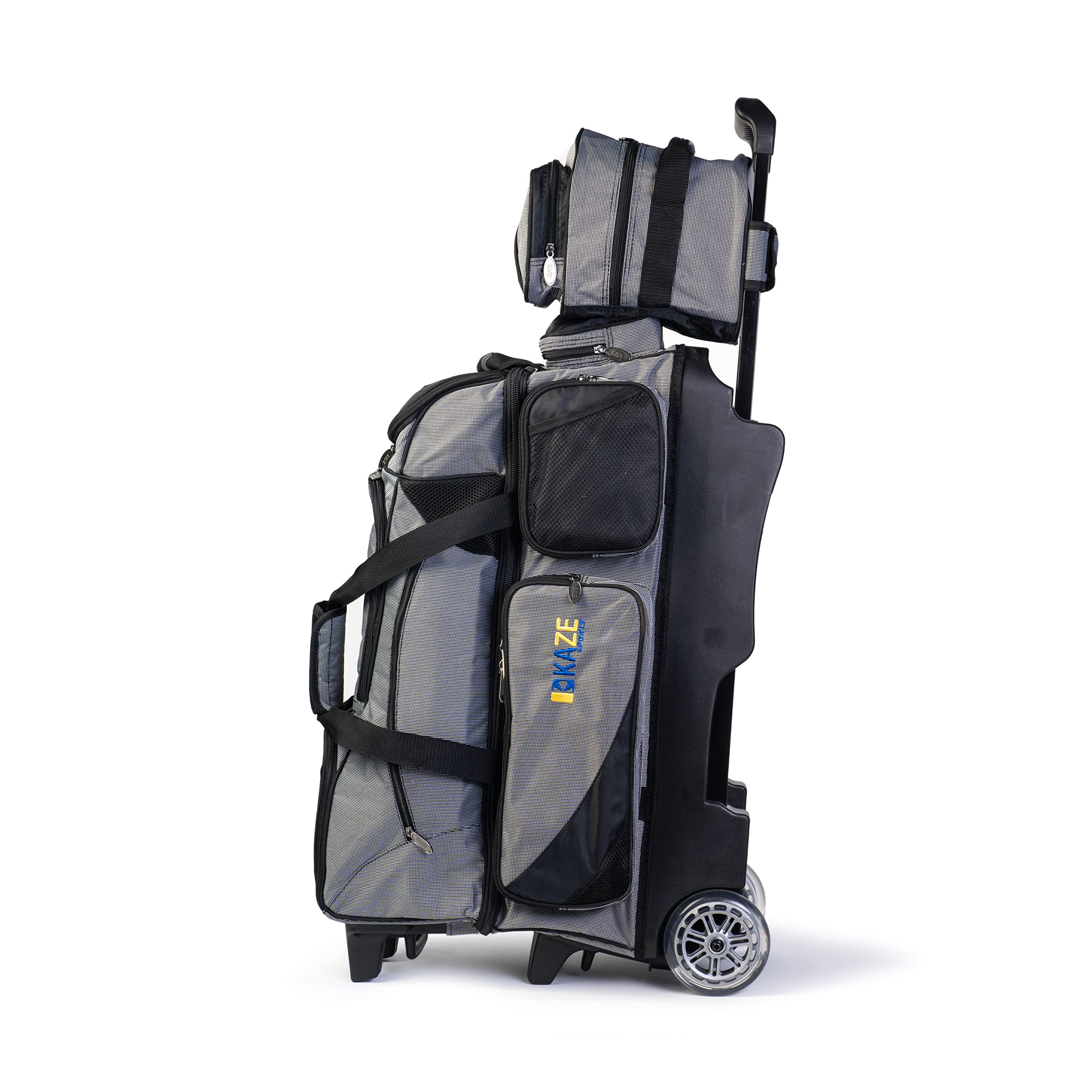 4 Ball Bowling Roller with Bonus Spare Tote - Heavy Duty Bowling Bag for League & Tournament Players - Perfect for Bowling Alleys & Sports Clubs