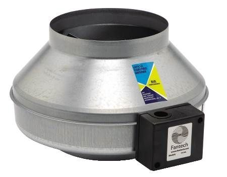 Fantech 8 Inch Inline Centrifugal Fan - 410 CFM High Airflow, 0.2 SP FG 8 - Perfect for HVAC, Ventilation, Grow Rooms & Indoor Air Circulation