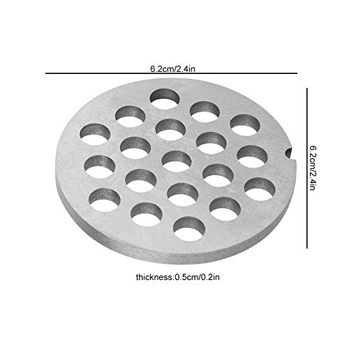 Professional 8mm Meat Grinder Knife & Mincer Plate Disc - Alloy Replacement Accessories for Grinders - Perfect for Home Kitchens, Butcher Shops & Food Processing
