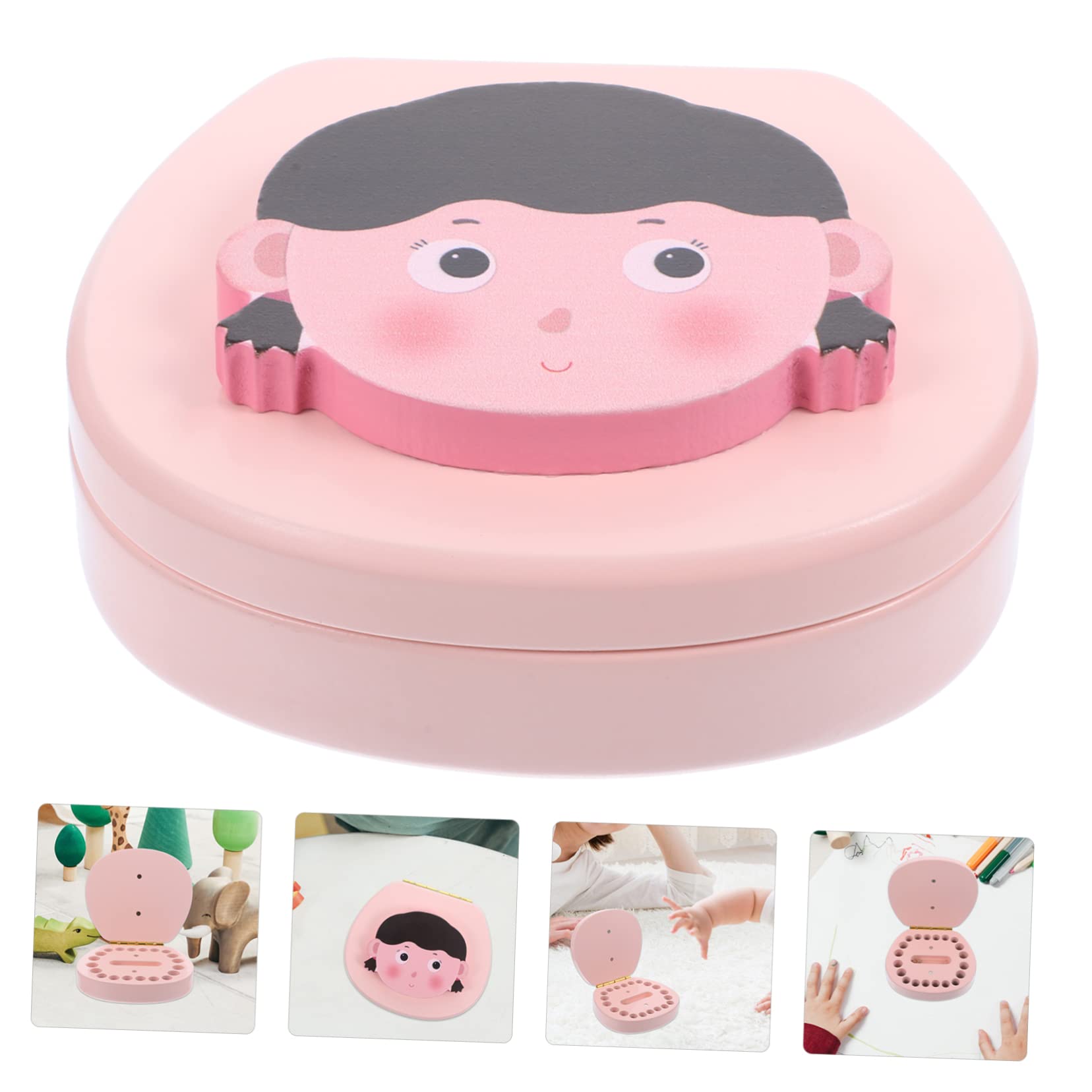 HEMOTON 5-Pack Baby Tooth Storage Box - Organizer Holder for Kids Boys & Girls - Safe & Durable Tooth Keeper for First Lost Teeth - Perfect for Memory Keepsakes & Baby Shower Gifts
