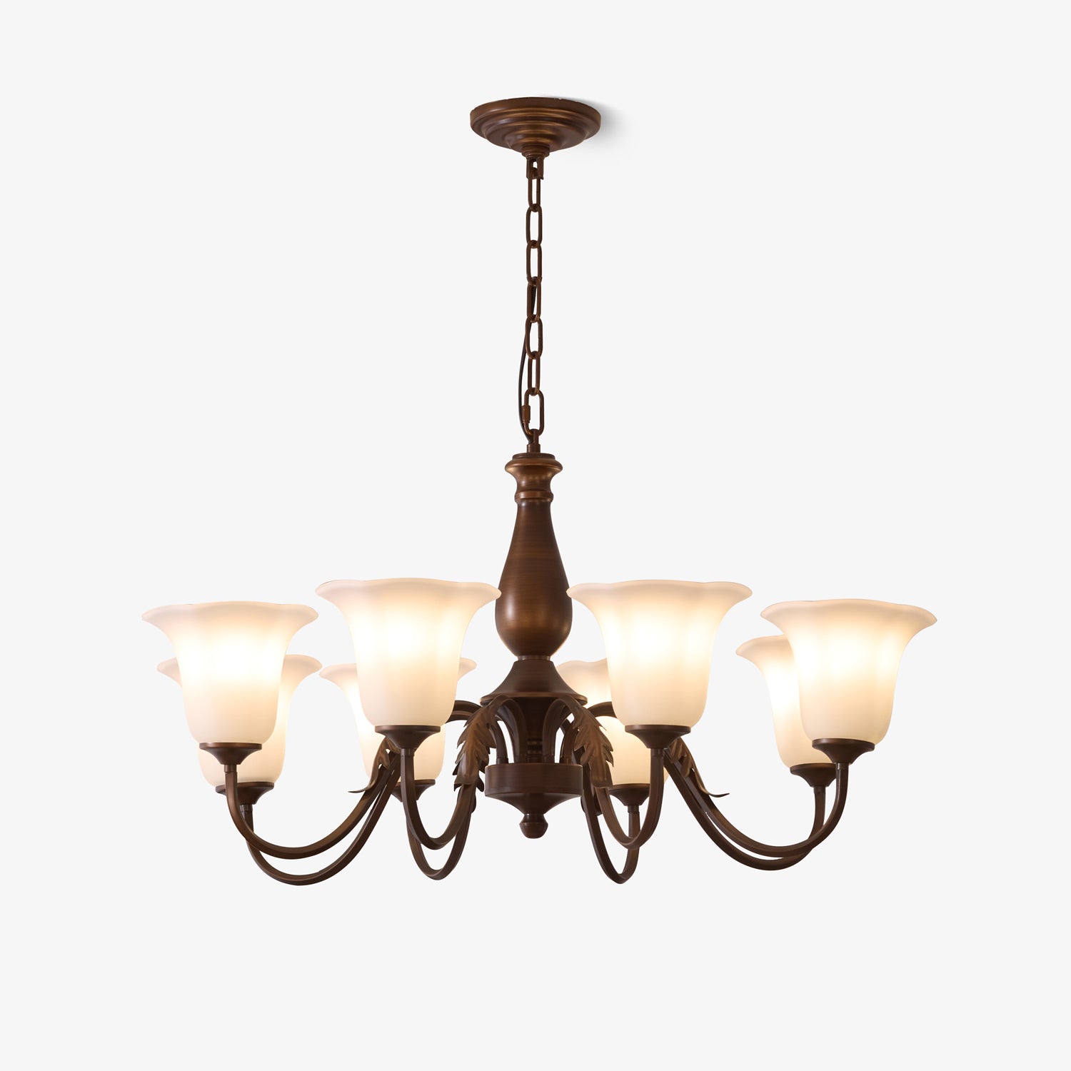 Aurelia Fleur Crystal Chandelier - Elegant Modern Ceiling Light Fixture for Dining Room, Living Room & Bedroom | Perfect for Home Decor & Wedding Venues