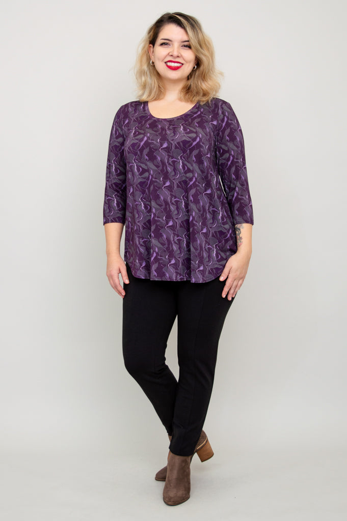 Jazz 3/4 Sleeve Top - Mystique Bamboo Blouse for Women | Breathable & Comfortable | Perfect for Concerts, Date Nights & Summer Outings
