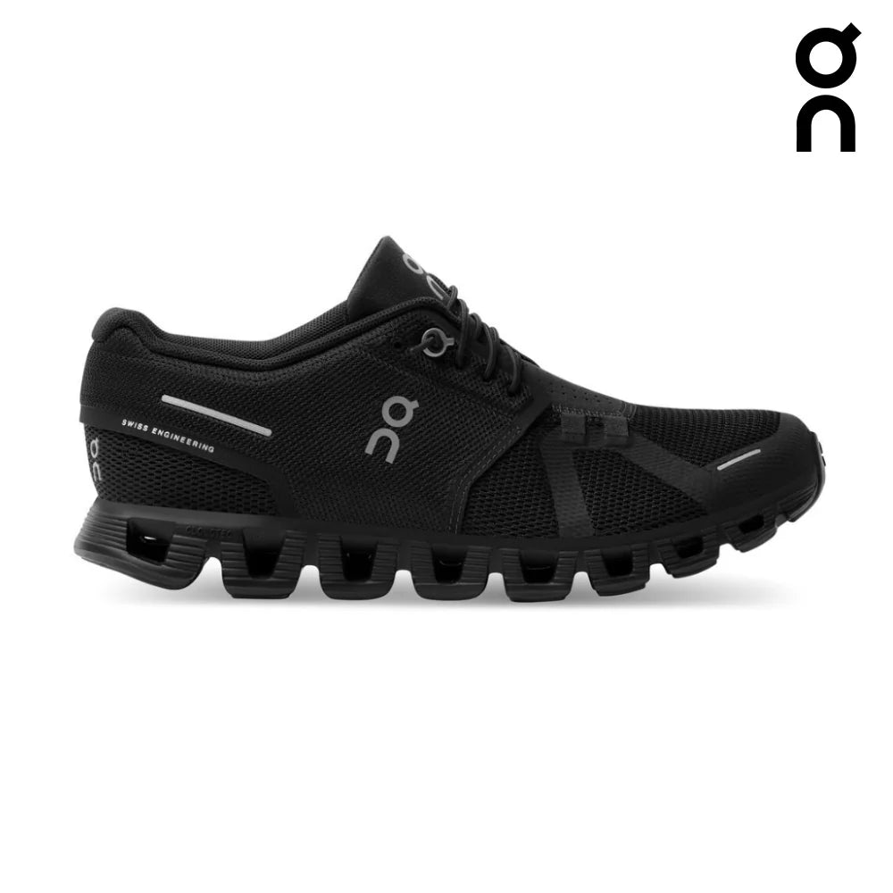 ON Women's Cloud 5 Running Shoes - All Black | Lightweight & Comfortable for Jogging, Gym Workouts & Daily Wear