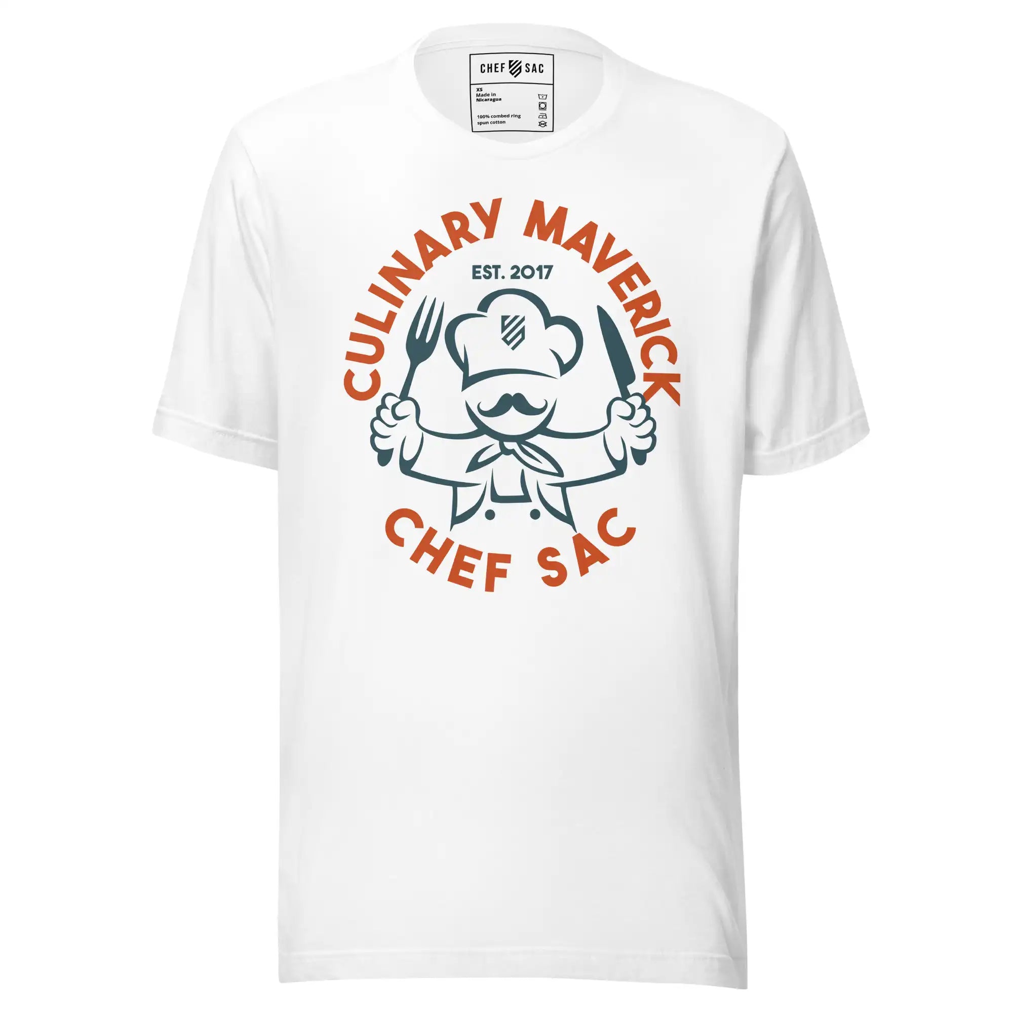 Mr. Chef Sac Culinary Maverick T-Shirt - Funny Cooking Enthusiast Tee for Chefs & Food Lovers - Perfect for Kitchen, BBQ Parties & Culinary School