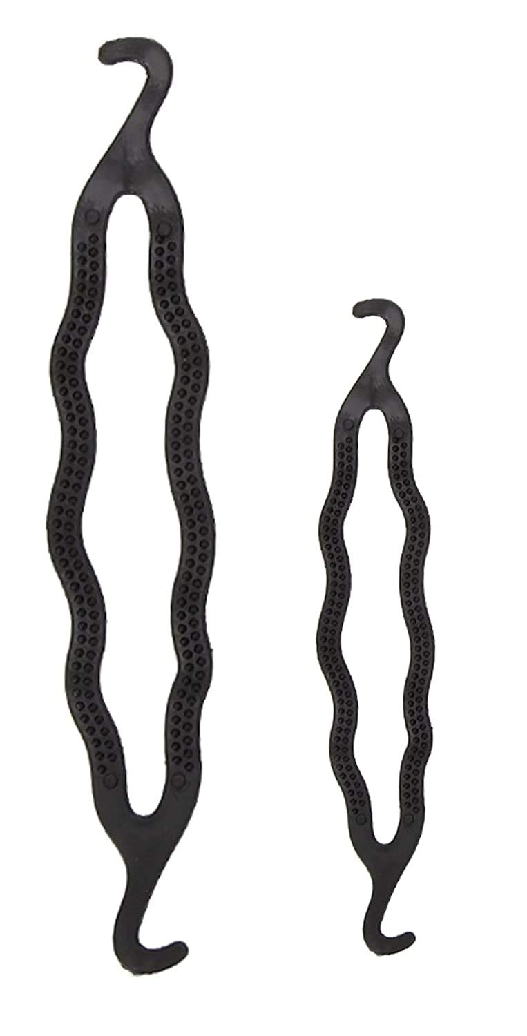 CHRONEX 2-Pack Hair Puff Clips with Free Donut Bun Maker for Women - Perfect for Updos, Ponytails & Everyday Hairstyles