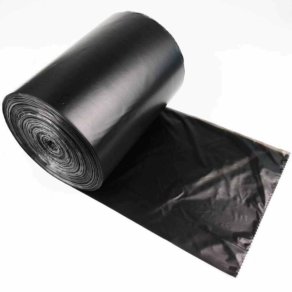 130 Counts 4 Gallon Trash Can Liners - Heavy Duty Black Garbage Bags for Small Wastebaskets, Bathroom, Office & Kitchen Use