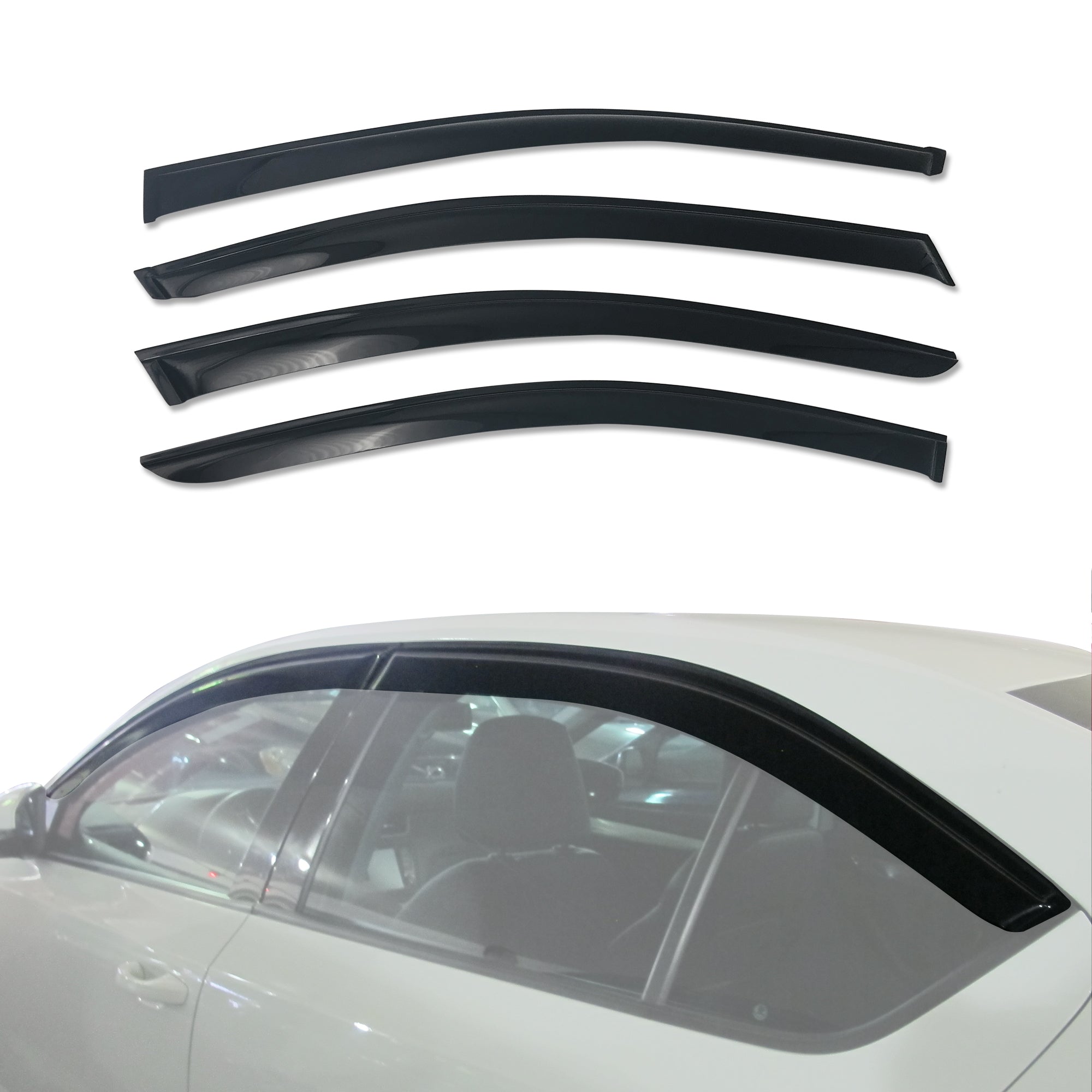 Skoda Octavia Liftback NE Series 2013-2020 Weather Shields - Car Window Rain Guards for All-Weather Protection | Perfect for Rainy Days & Highway Driving