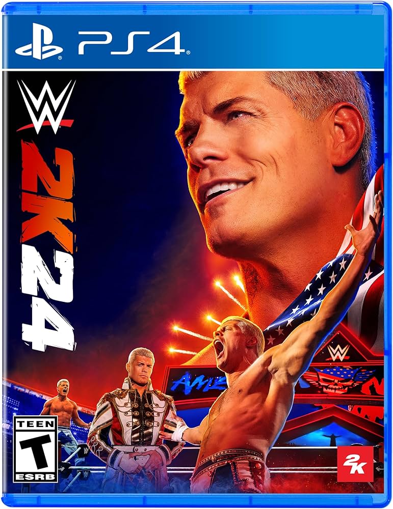 WWE 2K24 for PlayStation 4 - Latest Wrestling Video Game with Enhanced Graphics & Gameplay - Perfect for WWE Fans & Gaming Enthusiasts - Great for Parties, Game Nights & Solo Play