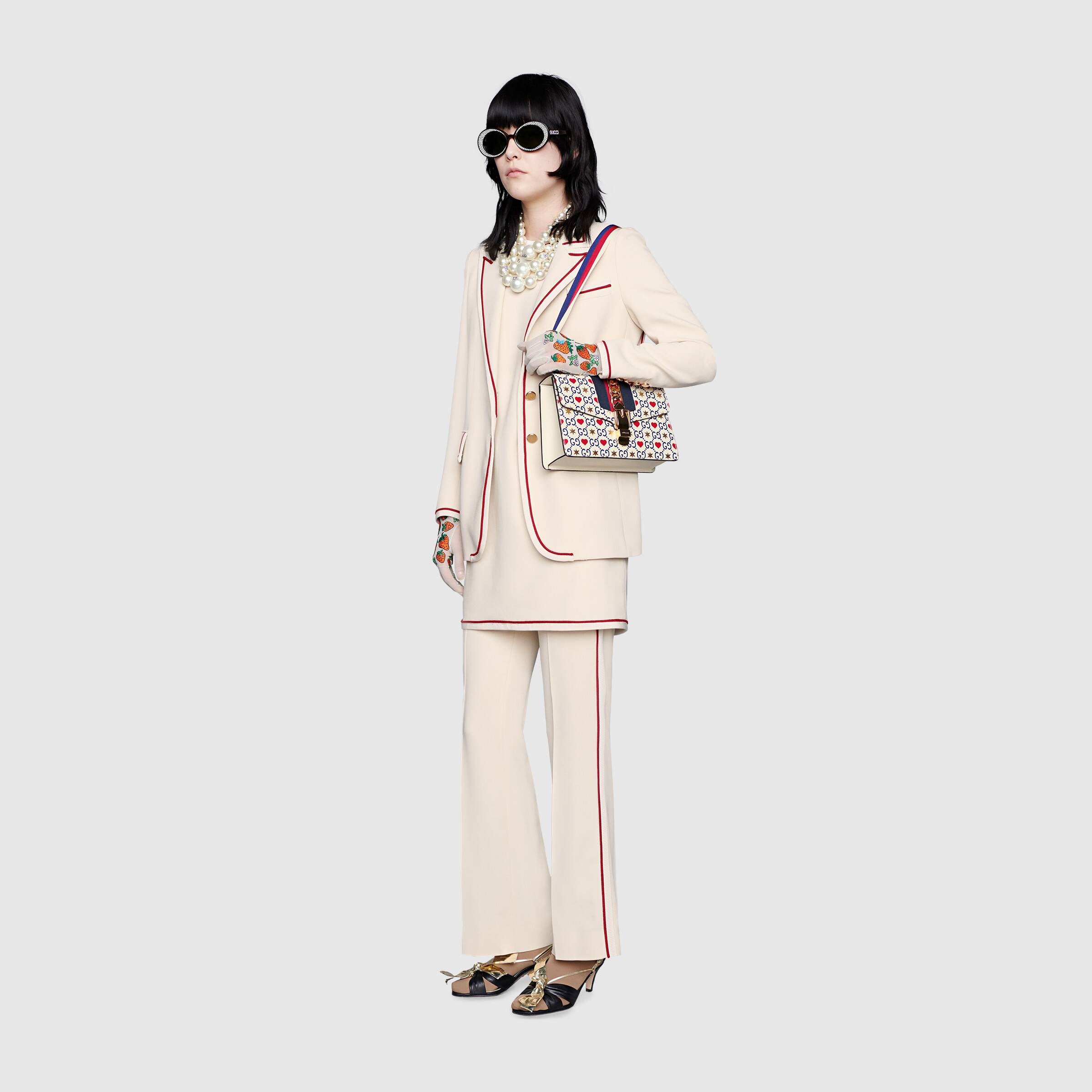 Gucci Sylvie Small Shoulder Bag for Women - Luxury Leather Crossbody Purse for Valentine's Day, Date Night & Special Occasions