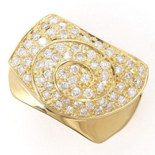18K Yellow Gold Diamond Ring for Women - Elegant Wedding, Engagement & Anniversary Jewelry Gift - Perfect for Special Occasions & Everyday Luxury