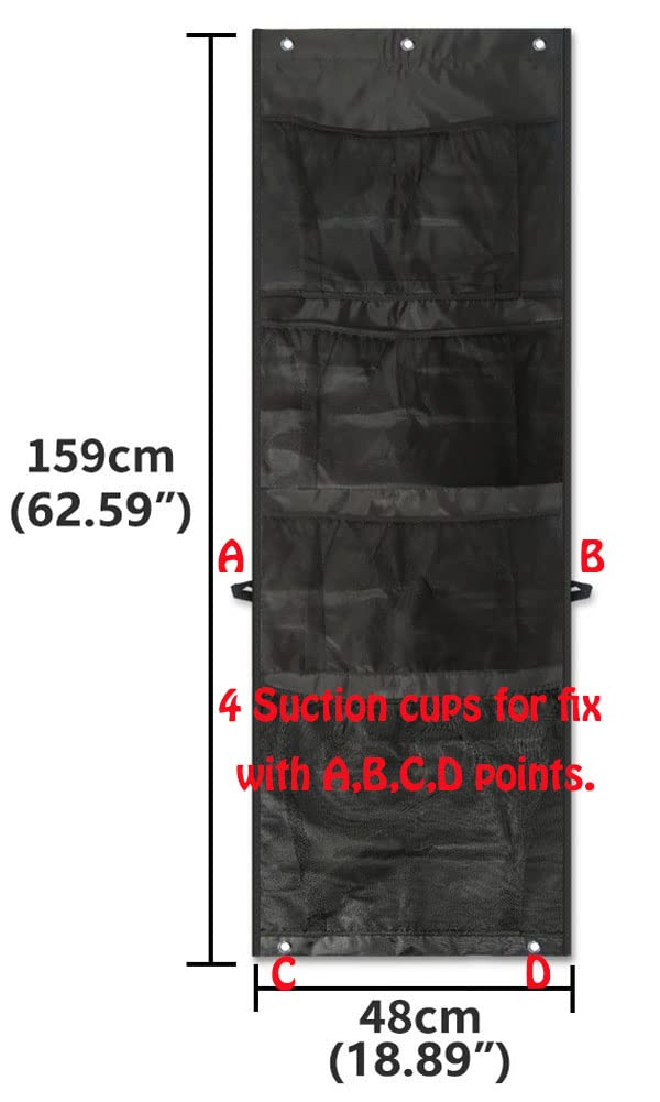 Over the Door Hanging Storage Organizer for Stuffed Animals, Baby Diapers & Toys - 4 Large Pockets Space-Saving Closet Organizer for Nursery, Kids Room & Bedroom (Perfect for Plush Toy Storage & Baby Essentials Organization)