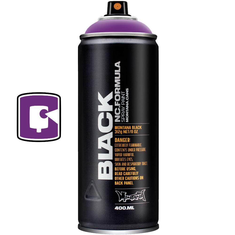 Montana Black 400ML Spray Paint - Premium Pimp Violet Graffiti & Art Supplies for Walls, Canvas & DIY Projects