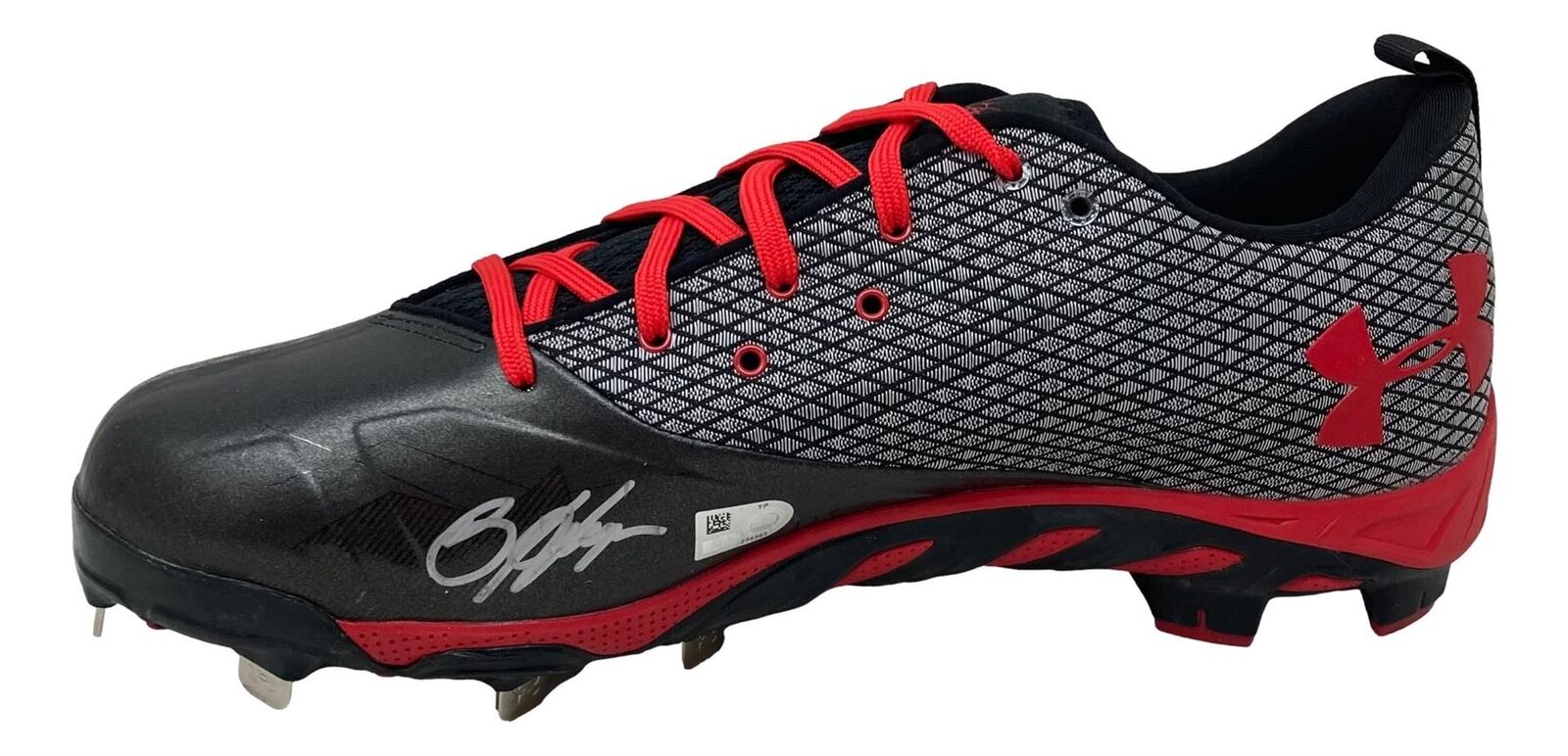 Bryce Harper Autographed Game-Issued Philadelphia Phillies Under Armour Cleats - Authentic MLB Memorabilia for Collectors & Fans - Perfect for Display, Gifts & Sports Enthusiasts