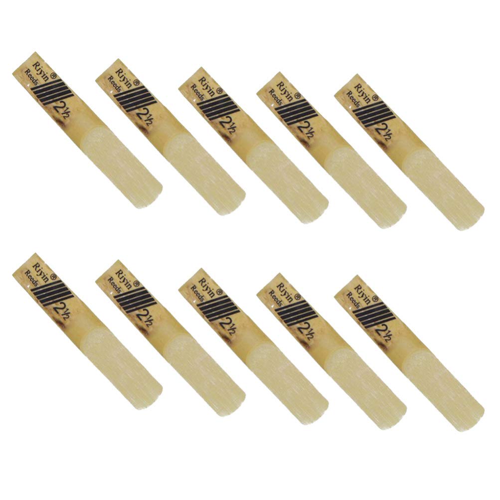 10pcs Professional Bb Clarinet Reeds for B Flat Clarinet - High Quality Woodwind Accessories for Clarinetists | Perfect for Practice, Performances & Band Rehearsals