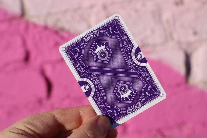 Premium Benchmark Playing Cards - Purple Deck for Poker, Magic Tricks & Card Games | Durable & Stylish Casino Quality Cards for Professional and Home Use