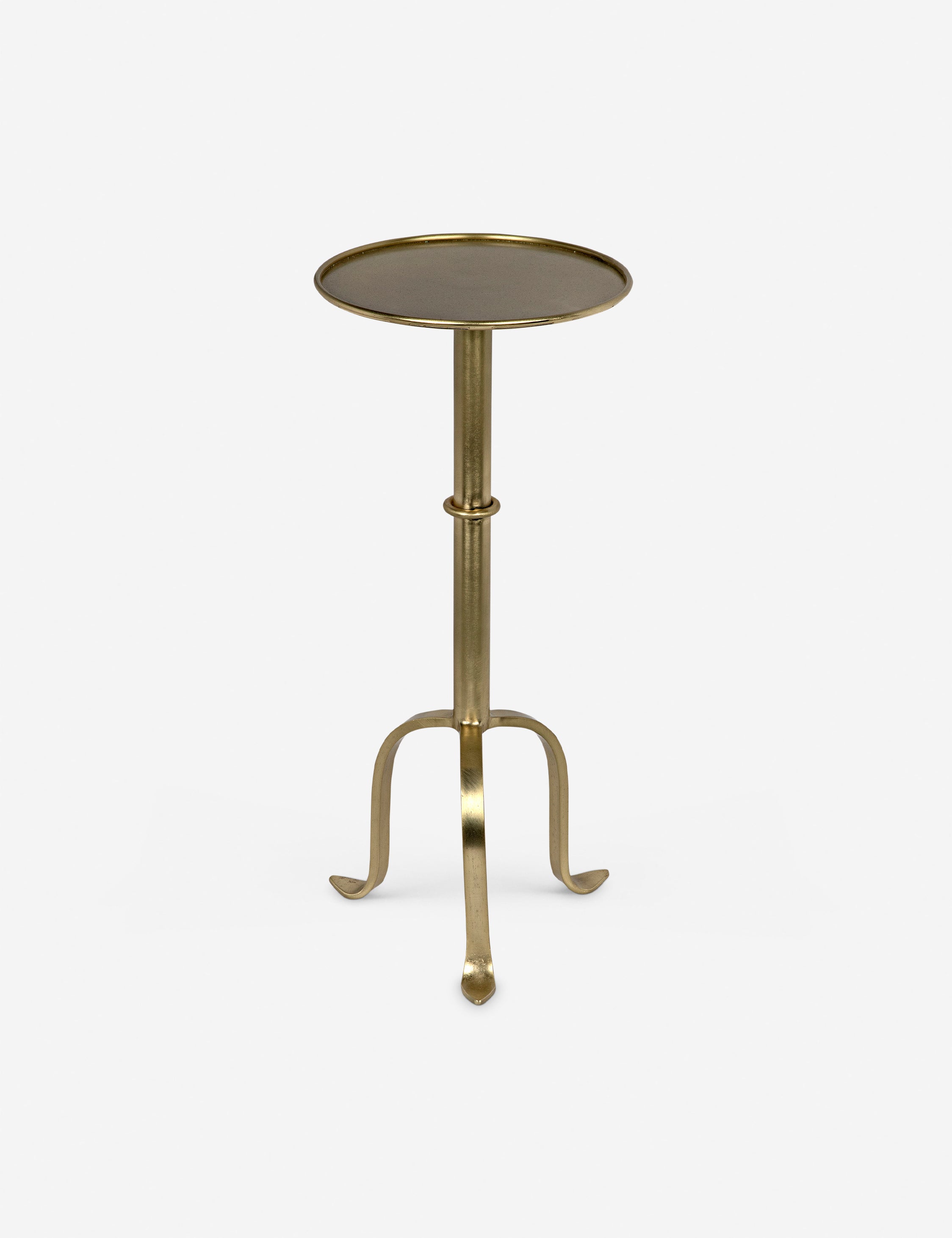 Round Side Table with Storage Shelf - Modern End Table for Living Room, Bedroom, or Office - Small Accent Table with Sturdy Metal Base - Perfect for Holding Lamps, Books, and Decor