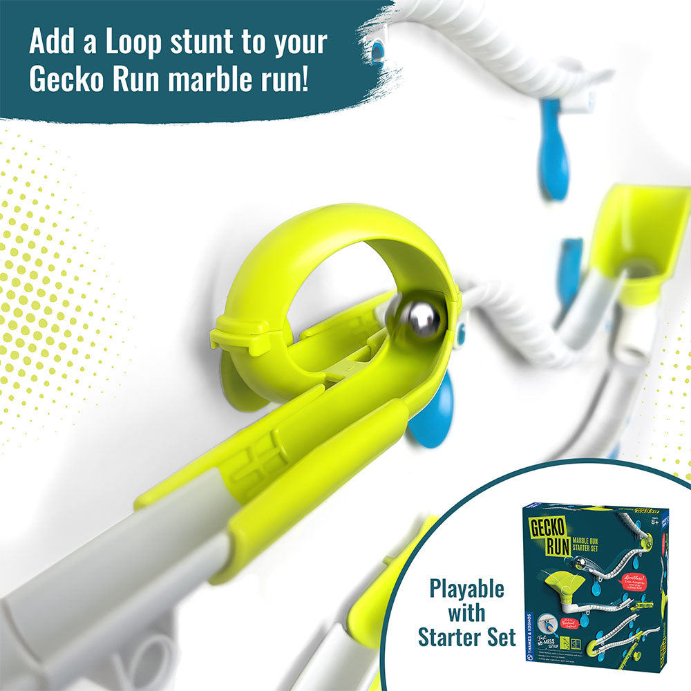 Gecko Run Marble Run Loop Expansion Pack - STEM Educational Toy for Kids, Creative Building Blocks for Indoor Play & Learning Activities