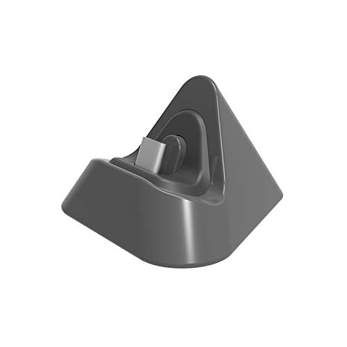 Nintendo Switch Lite Charger Dock with Type C Input & USB C Charging Cable - Gray | Portable Charging Stand for Gaming On-The-Go, Travel & Home Use