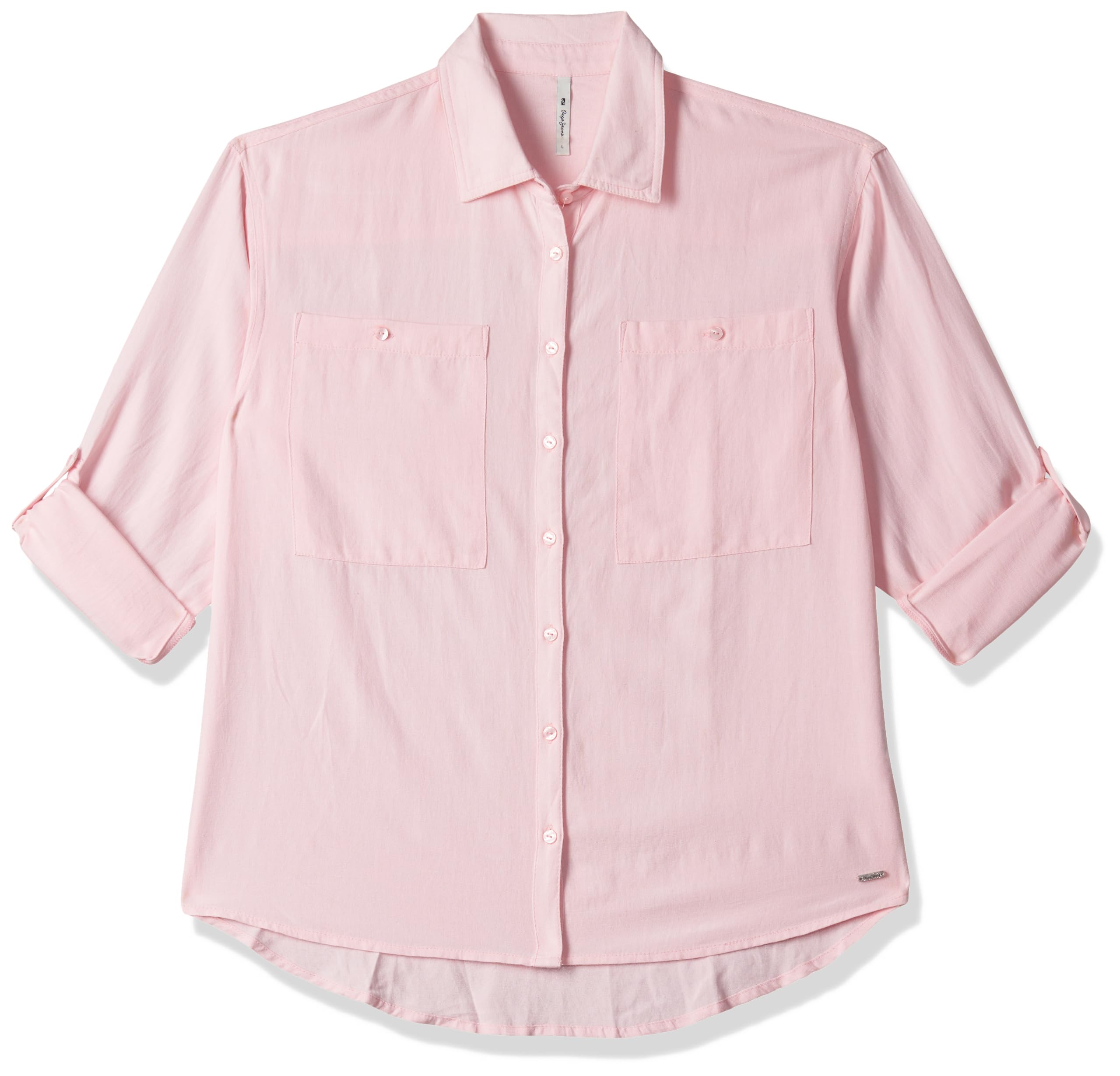 Pepe Jeans Women's Slim Fit Button Down Shirt - Casual & Office Wear Stylish Blouse for Everyday Outfits