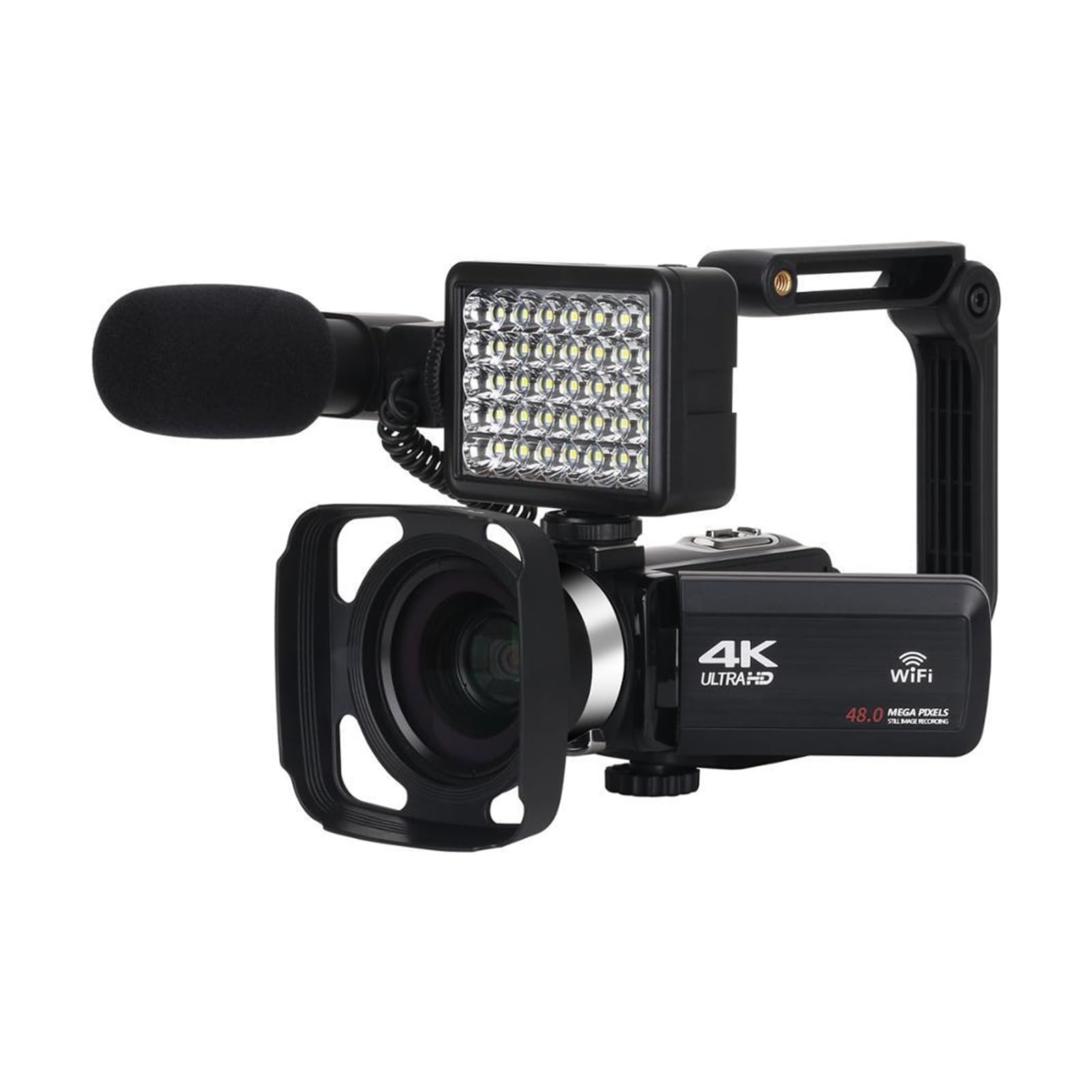 4K Time Lapse Video Camera with WiFi - 48MP Digital Camcorder for Streaming, Vlogging & Outdoor Photography (No SD Card Included) - Perfect for YouTube Content Creation, Travel Vlogging & Action Recording