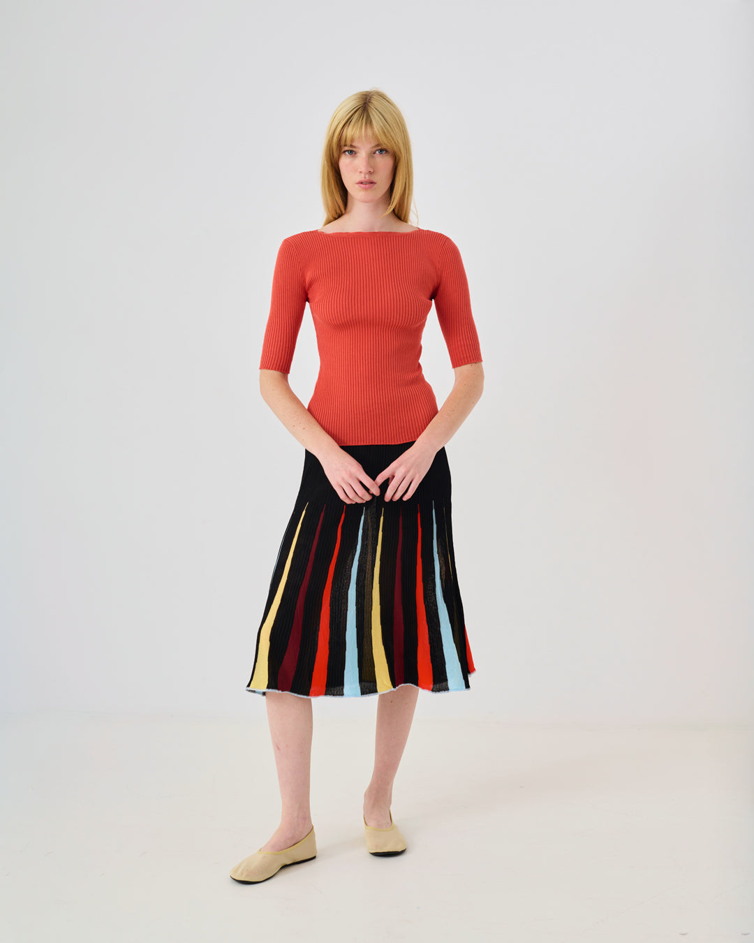 Sicilia Women's Long Black Skirt - Elegant Maxi Skirt for Casual Wear, Office, and Special Occasions