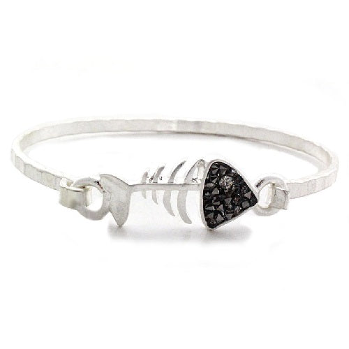 Elegant Fish Bone Bangle Bracelet for Women - Boho Chic Handmade Jewelry - Perfect for Casual Wear, Parties & Gifts