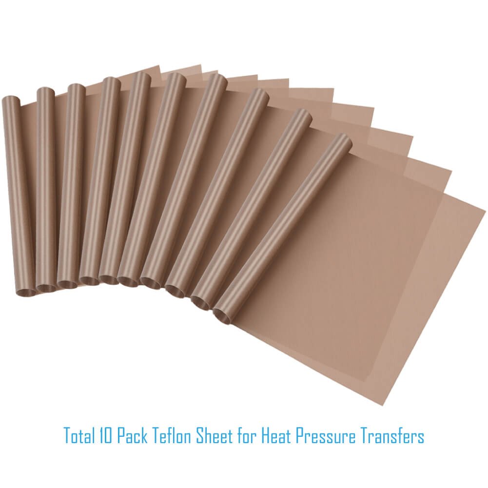 Selizo 10 Pack PTFE Teflon Sheet for Heat Press - 16
