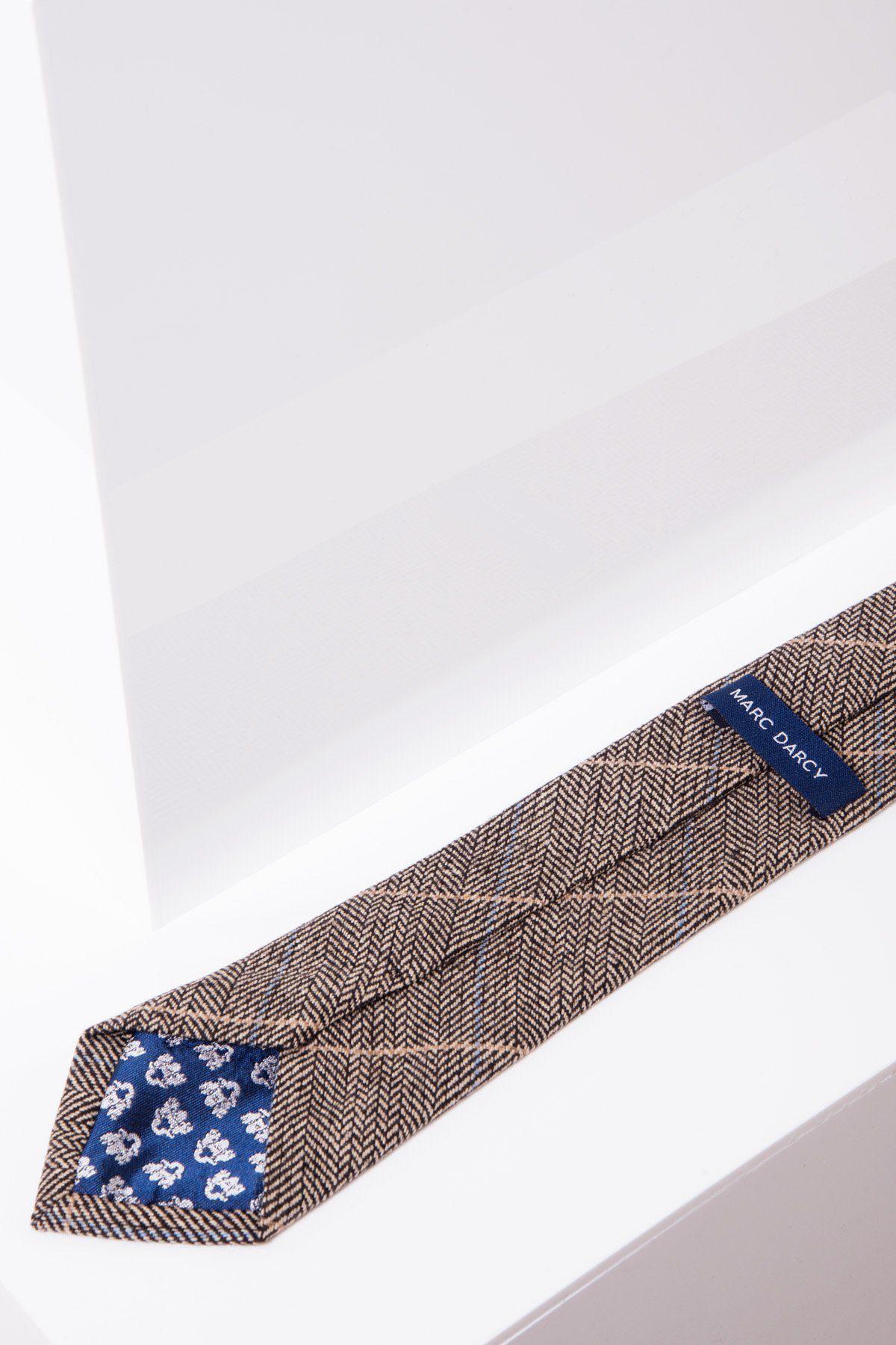 Stylish TED Tan Tweed Check Tie for Men - Perfect for Business, Weddings & Formal Occasions