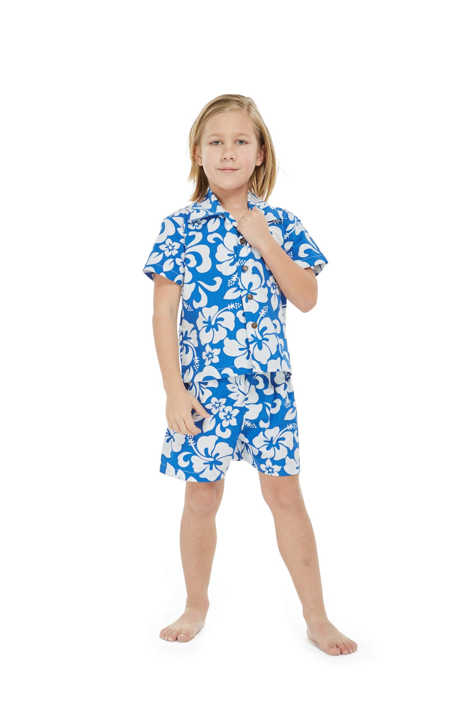 Matching Hawaiian Luau Outfits for Siblings - Boys & Girls Tropical Shirts & Dresses in Vibrant Patterns | Perfect for Family Vacations, Beach Parties & Summer Photoshoots