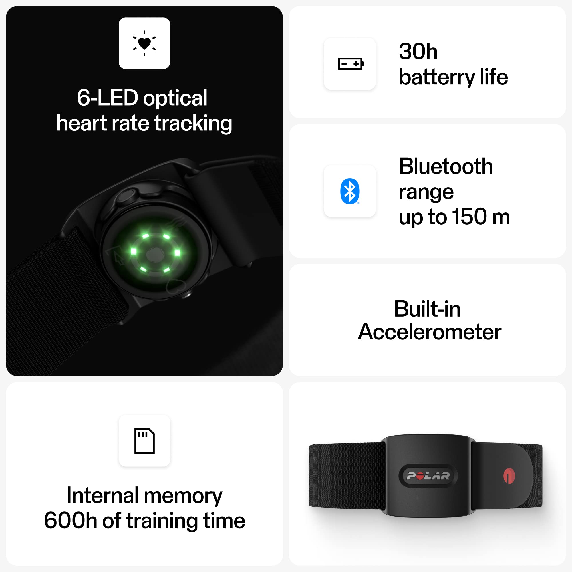 Polar Verity Sense - Optical Heart Rate Monitor Armband for Running, Cycling, Swimming & Fitness Tracking - Accurate Wearable Workout Tracker for Athletes & Gym Enthusiasts