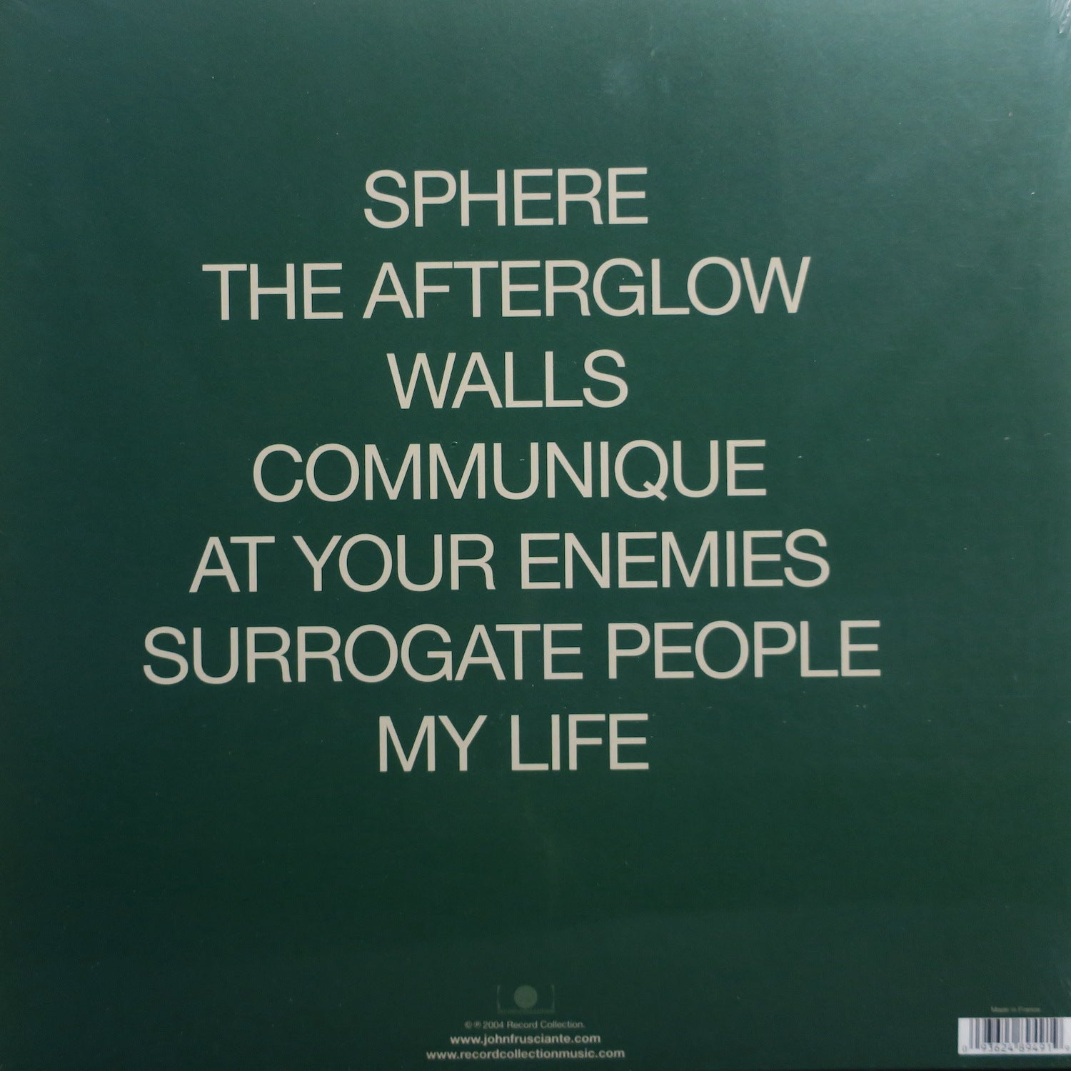 JOHN FRUSCIANTE & JOSH KLINGHOFFER 'A Sphere In The Heart Of Silence' Vinyl LP Record - Limited Edition Collector's Item for Music Enthusiasts & Vinyl Lovers