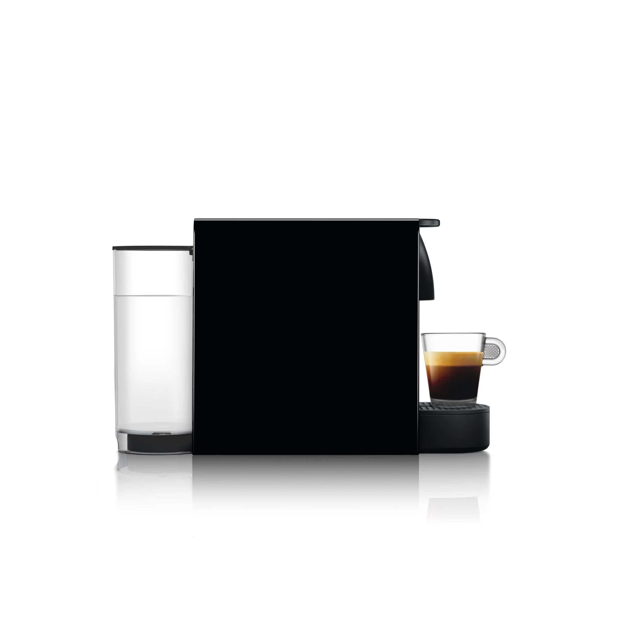 Nespresso Essenza Mini Espresso Machine with Aeroccino3 Milk Frother - Pure Black | Compact & Fast for Home, Office, or Gifts