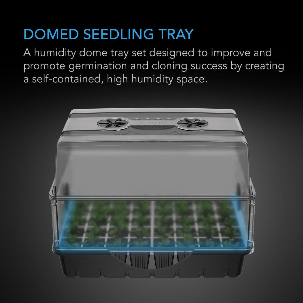 AC Infinity 5 x 8 Humidity Dome Propagation Kit - Plant Cloning & Seed Starting System for Indoor Gardening, Hydroponics & Greenhouse Use