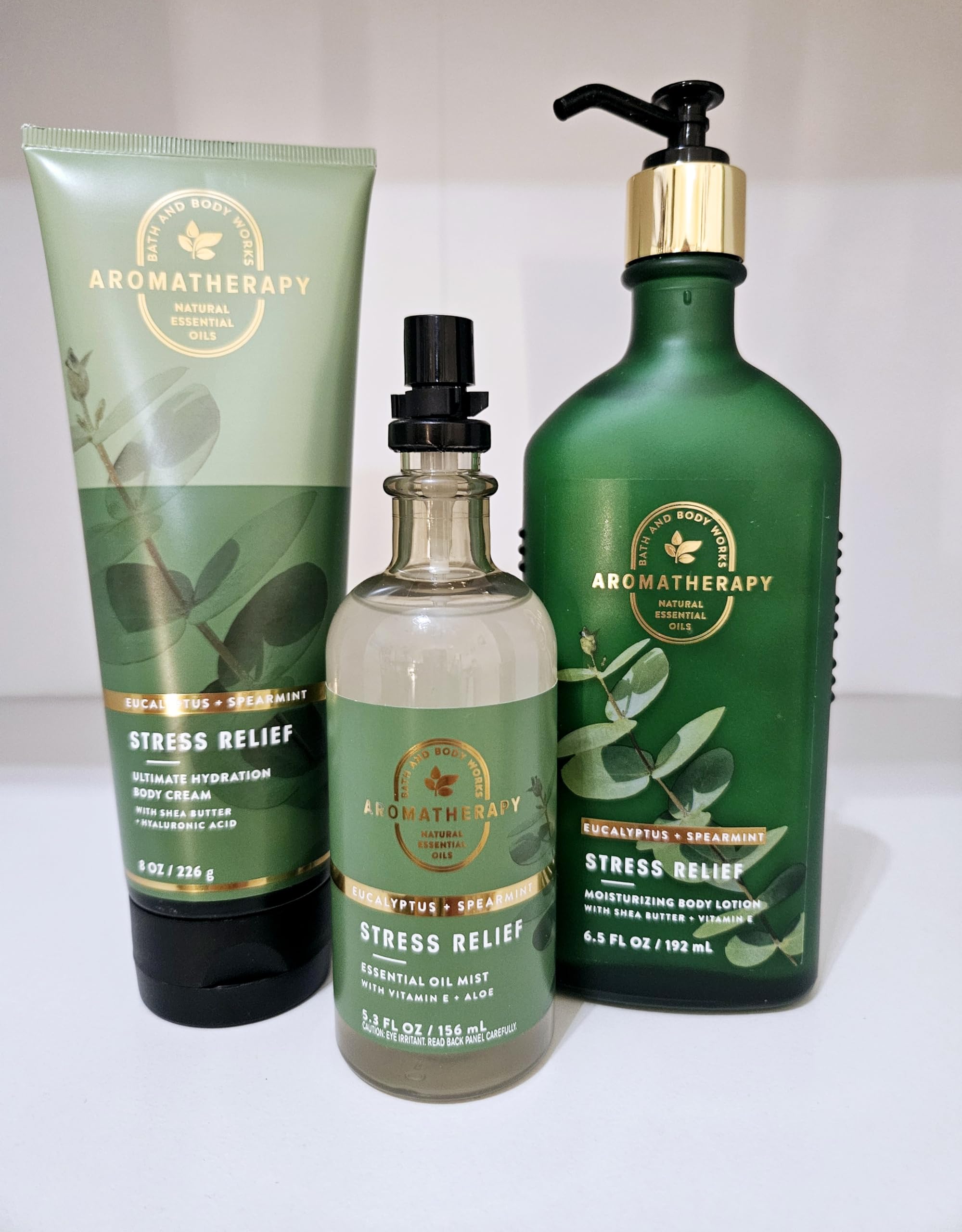 Eucalyptus Spearmint Aromatherapy Gift Set - 6 Piece Bath & Body Collection with Shampoo, Conditioner, Body Wash, Cream, Lotion & Essential Oil Mist - Perfect for Holidays, Spa Days & Self-Care Relaxation
