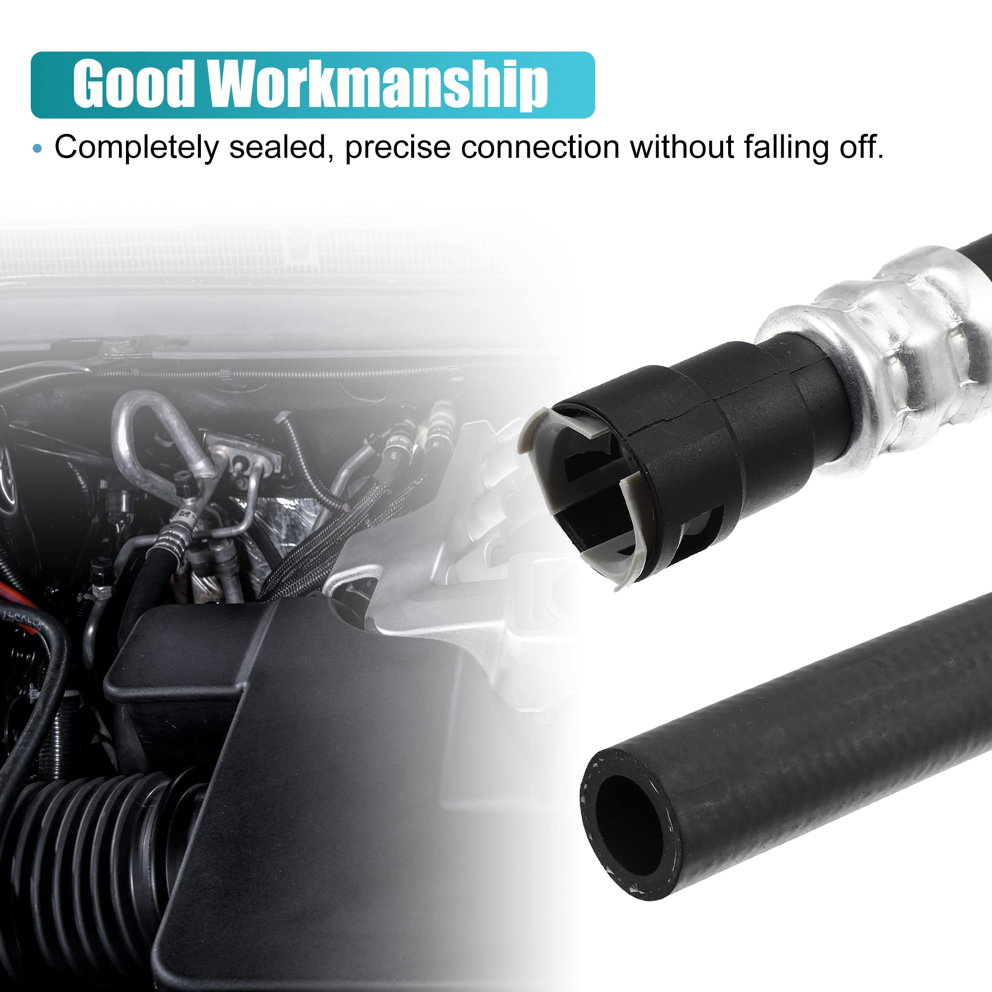 X AUTOHAUX HVAC Engine Heater Inlet Hose Assembly 22885825 15895065 15854958 - Compatible with Cadillac Escalade ESV/EXT, Chevrolet Suburban/Tahoe, GMC Yukon (2007-2014) - Durable Heater Core Supply Hose for Winter Engine Warm-Up & Defrosting